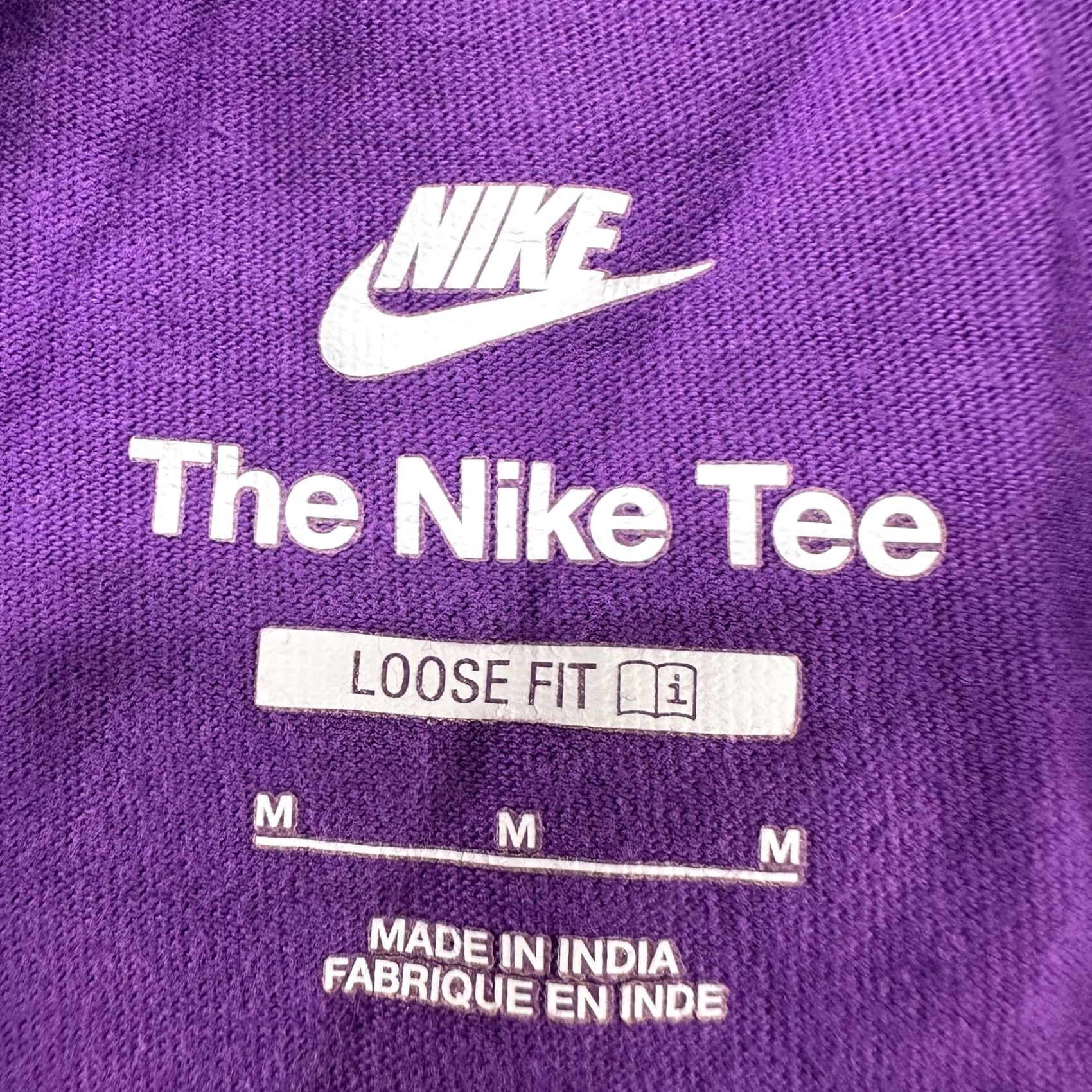 Nike Nike Shirt Mens M Purple Short Sleeve Crew Neck Swoosh Reflective Logo JDI City Size US M / EU 48-50 / 2 - 2 Thumbnail