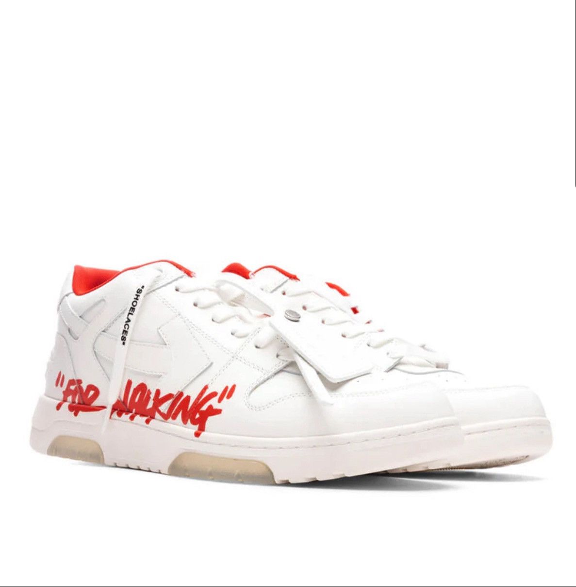 Off-White OFF-WHITE VIRGIL ABLOH OUT OF OFFICE FOR WALKING WHITE/RED Size US 8.5 / EU 41-42 - 2 Thumbnail