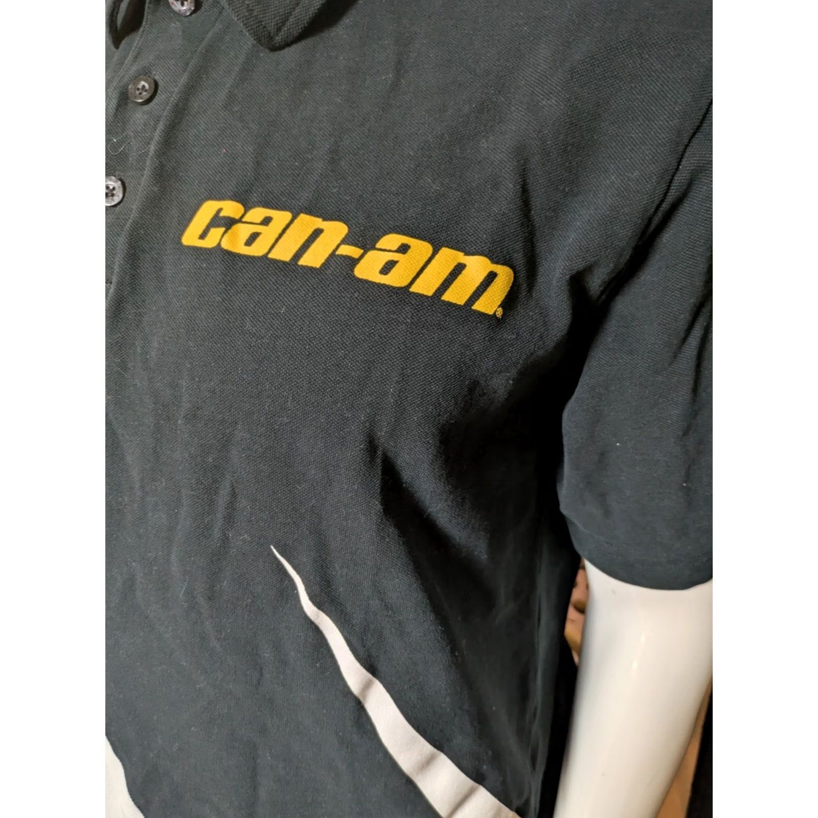 Kappa Kappa Polo Shirt Can-Am XL Black Mens Motorcycle Sports Size US XL / EU 56 / 4 - 2 Thumbnail