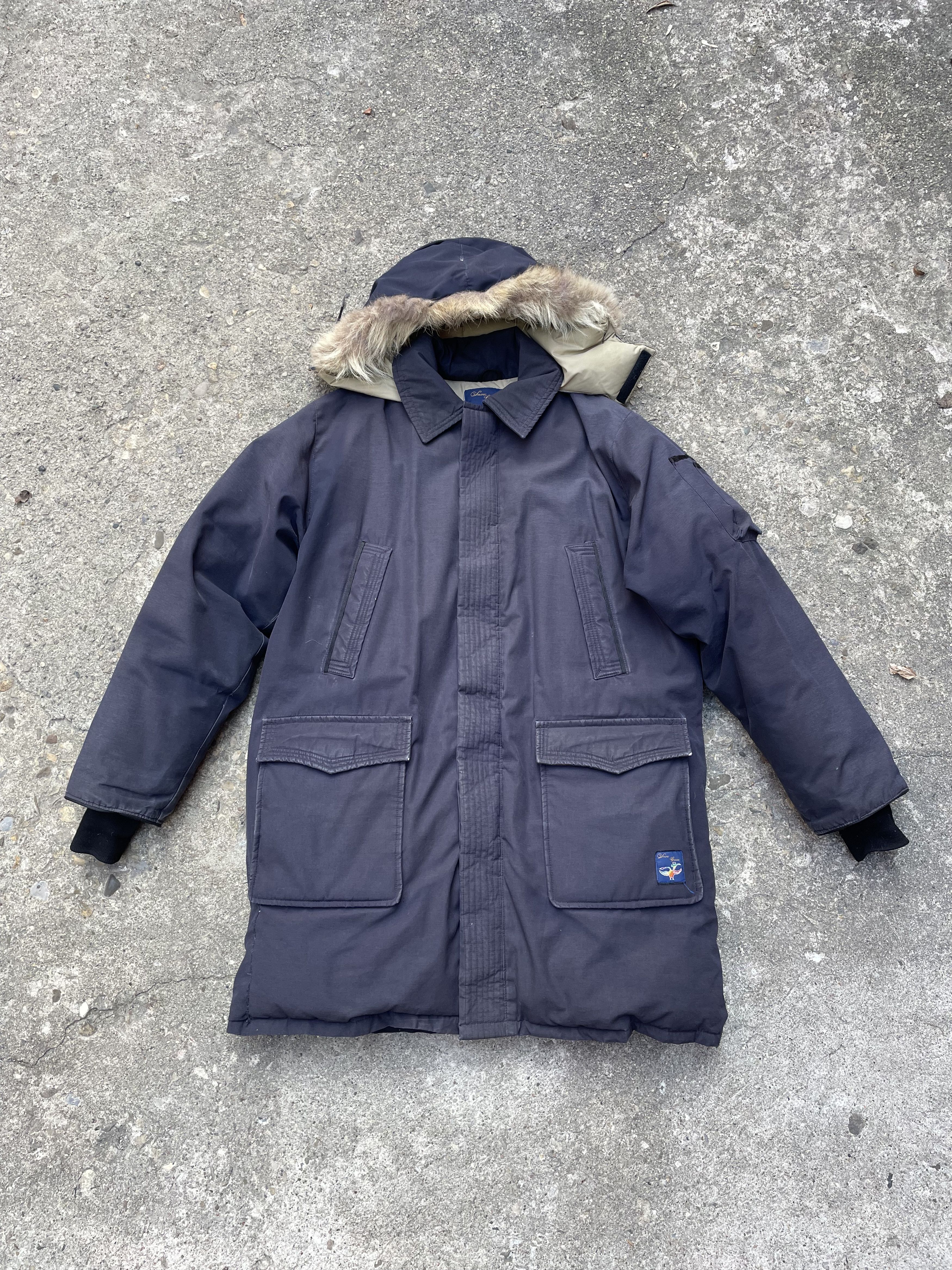 image of 1980's Snow Goose/canada Goose Down Fill Puffer Parka Coat in Grey, Men's (Size XL)