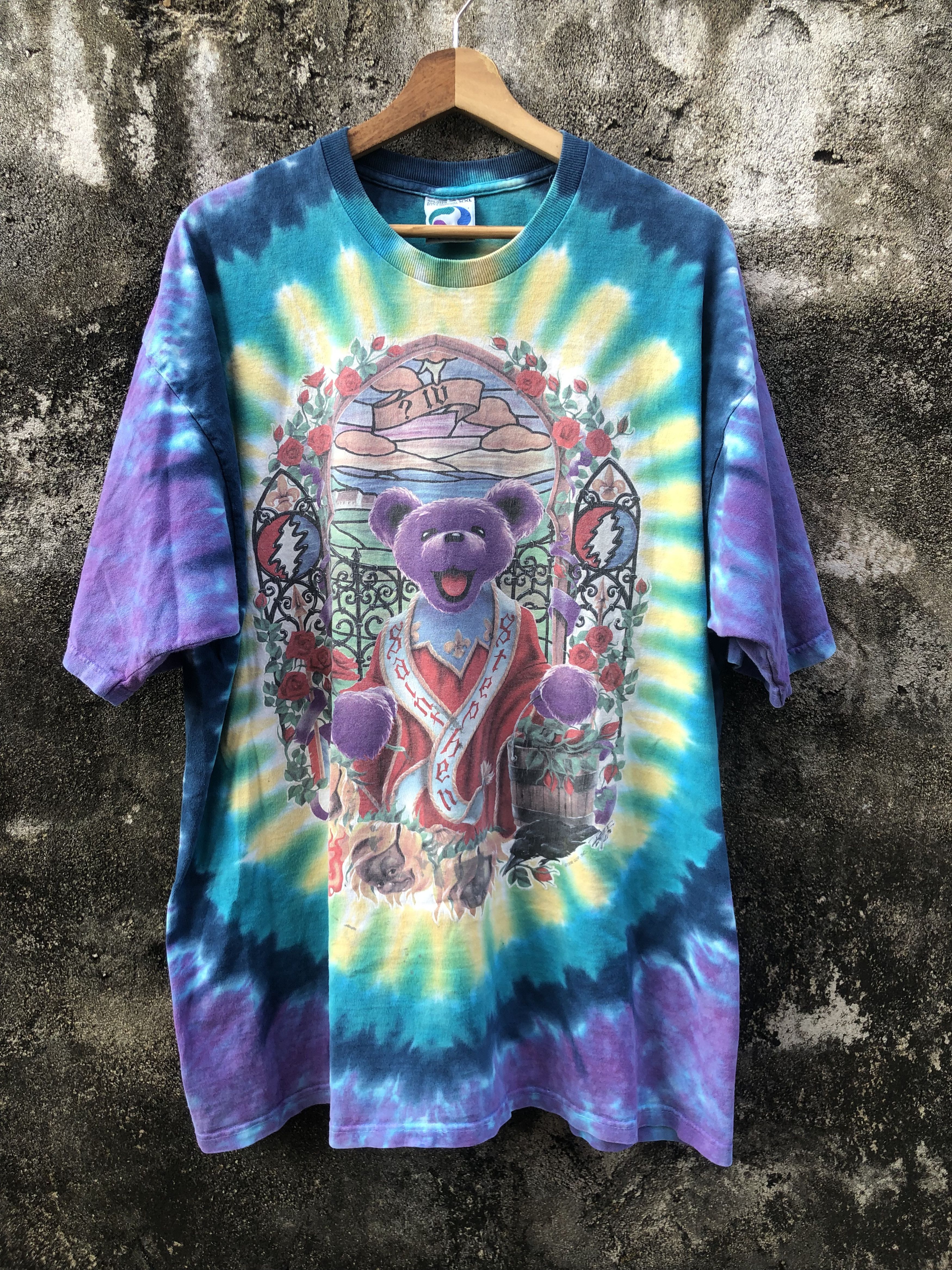 Band Tees vintage 90s Grateful Dead "Saint Stephen" tie-dye LiquidBlue Size US XL / EU 56 / 4 - 1 Thumbnail