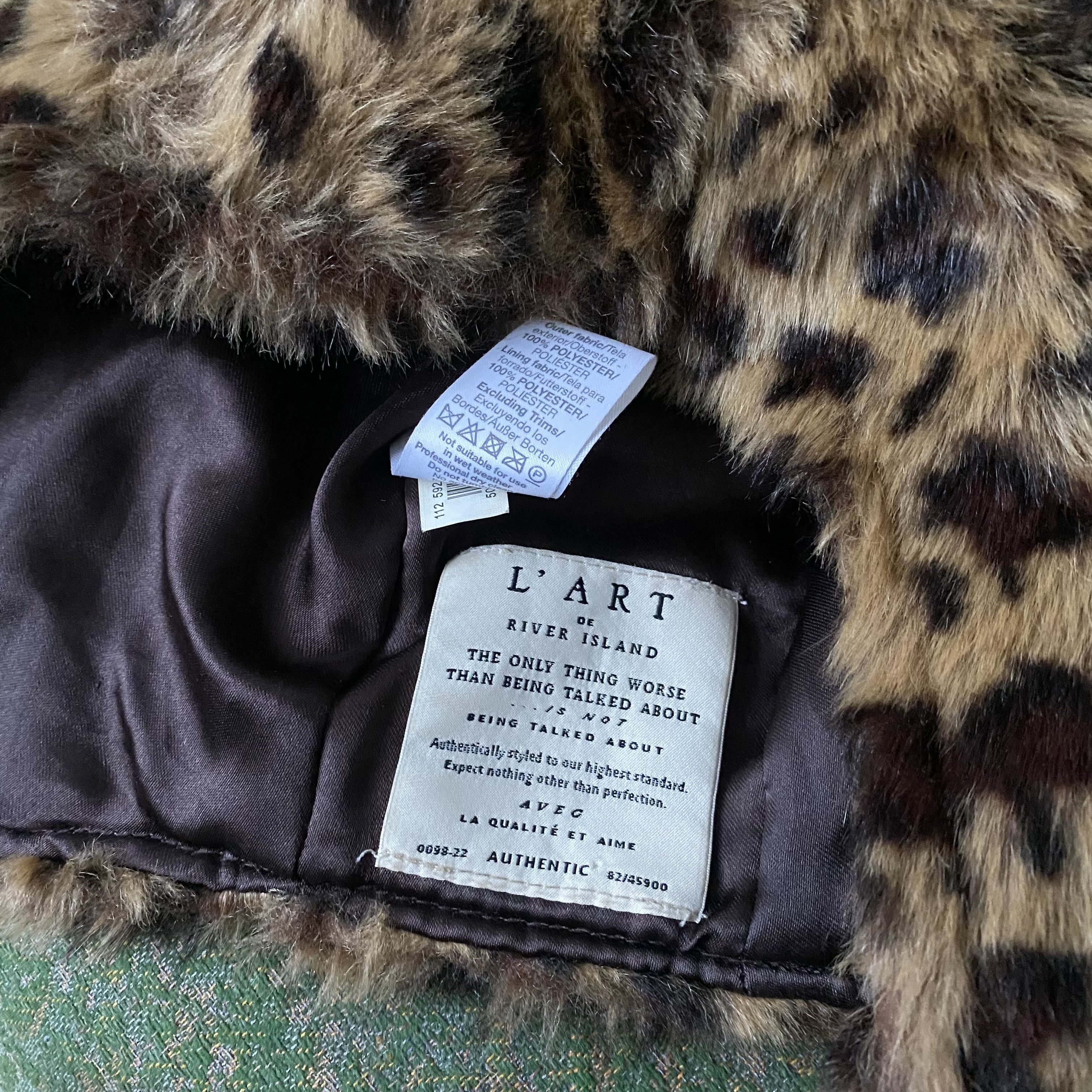 If Six Was Nine Vintage 2000s Y2K Leopard Faux Fur Hat Ushanka Size ONE SIZE - 6 Thumbnail
