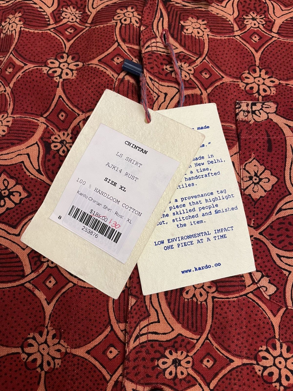 Kardo Kardo Chintan Button Down Shirt Size US XL / EU 56 / 4 - 4 Thumbnail