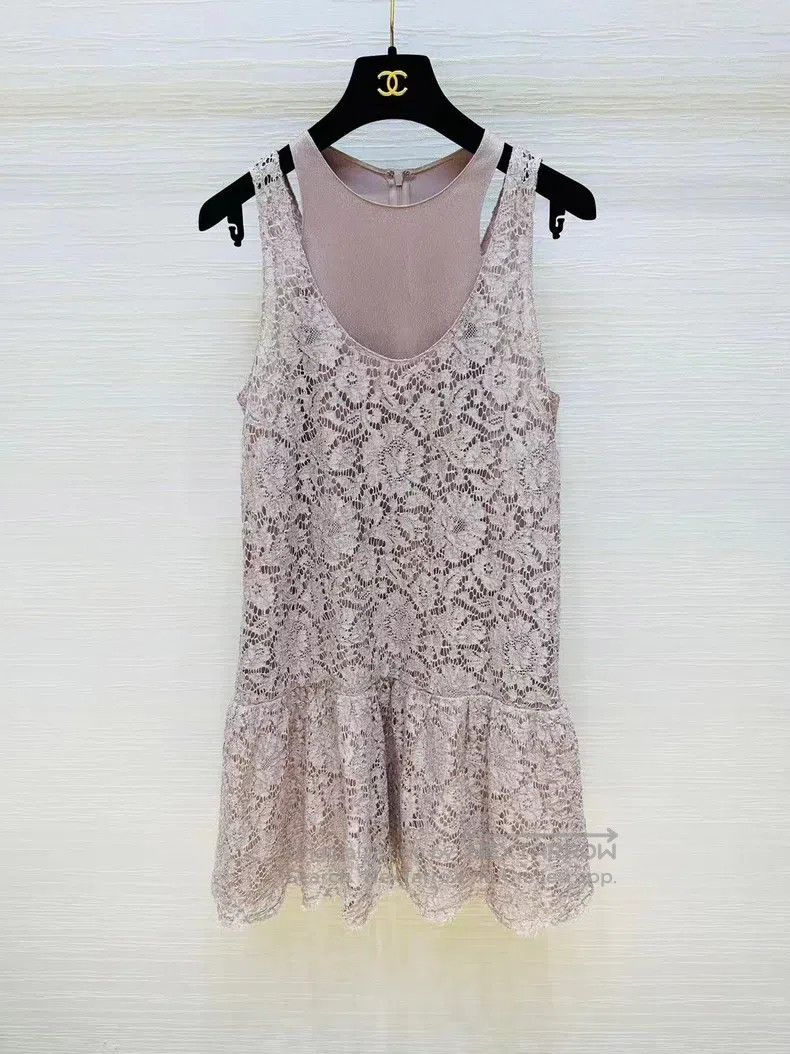Valentino Lace two-piece vest dress