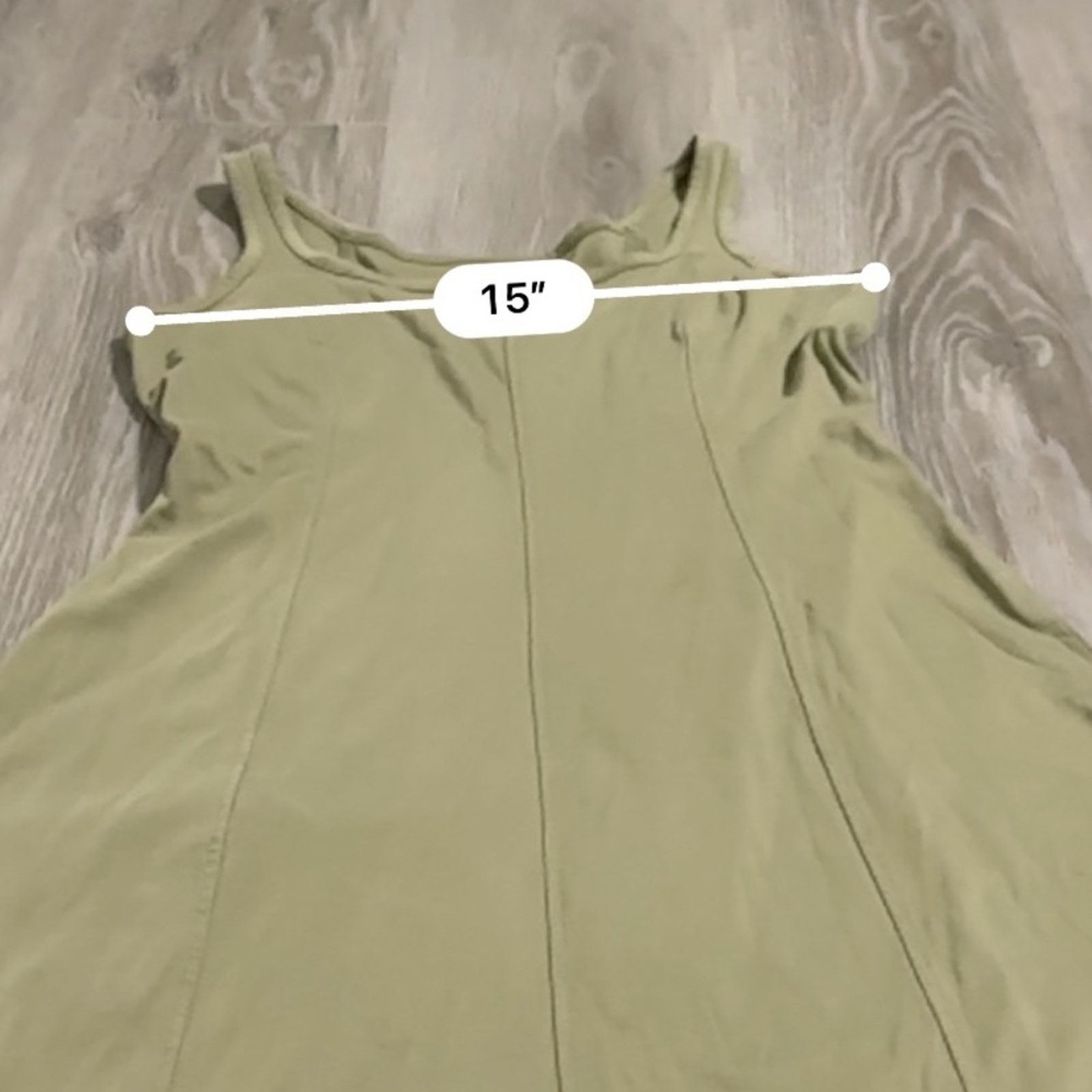 Everlane Everlane Olive Green Sleeveless Scoop Fit & Flare Midi Dress Size XS / US 0-2 / IT 36-38 - 7 Thumbnail