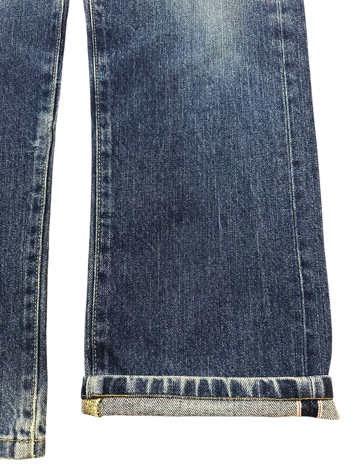 Uniqlo Vintage Japanese Uniqlo S002 Selvedge Blue Wash Loose Jeans Size US 31 - 7 Thumbnail