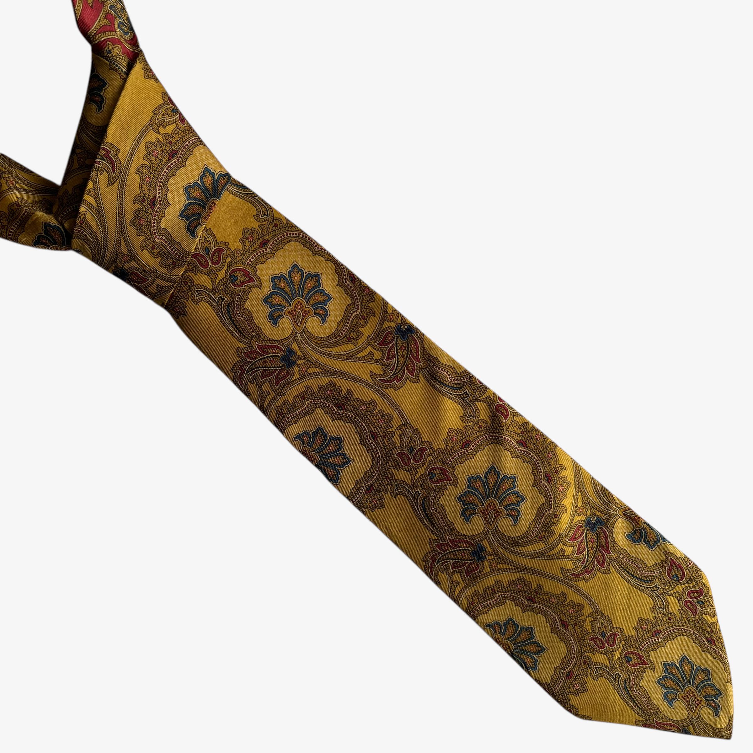 Tommy Hilfiger Vintage 90s Tommy Hilfiger Abstract Paisley Print Silk Tie Size ONE SIZE - 1 Thumbnail