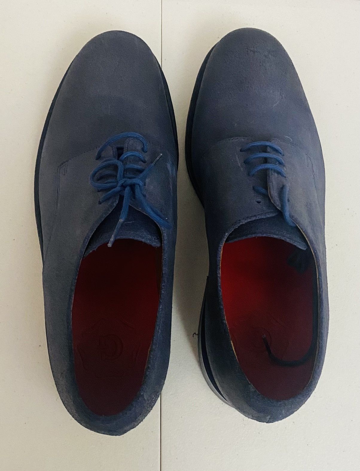 Grenson Grenson Blue Leather Burnished Toe Finnegan Derby 10 NIB Size US 10 / EU 43 - 14 Thumbnail