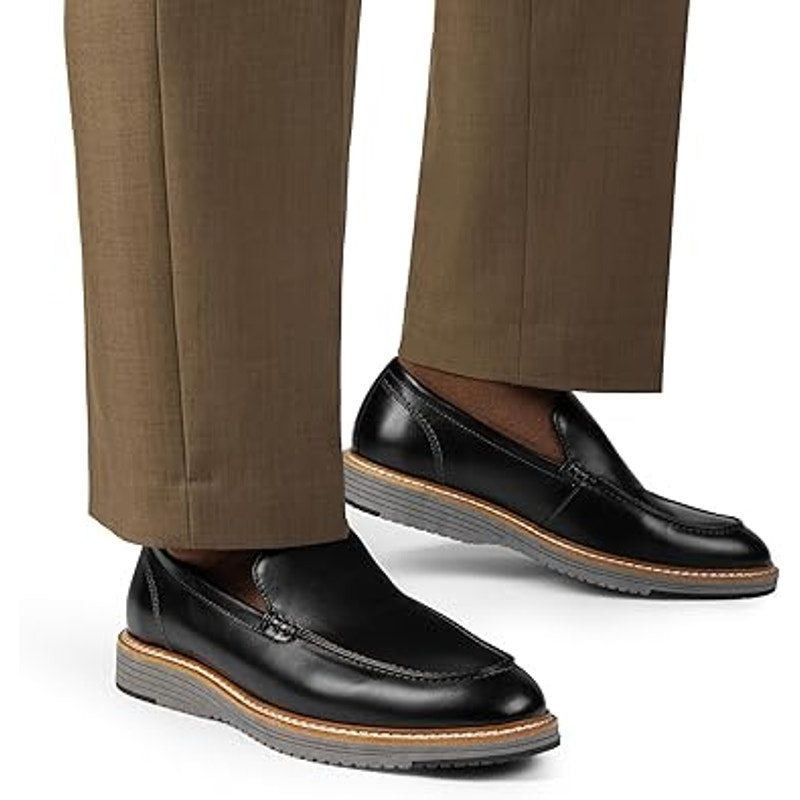 Other Bruno Marc Size 12 Black Faux Leather Classic Loafers Size US 12 / EU 45 - 5 Thumbnail