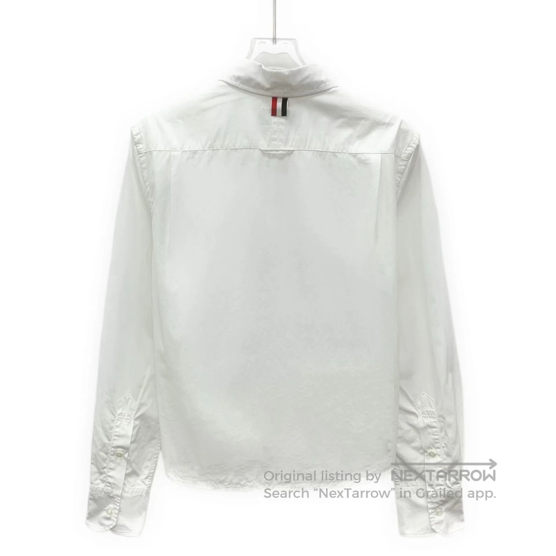 Thom Browne Thom Browne White Cotton Long Sleeve Shirt| Size US L / EU 52-54 / 3 - 2 Thumbnail