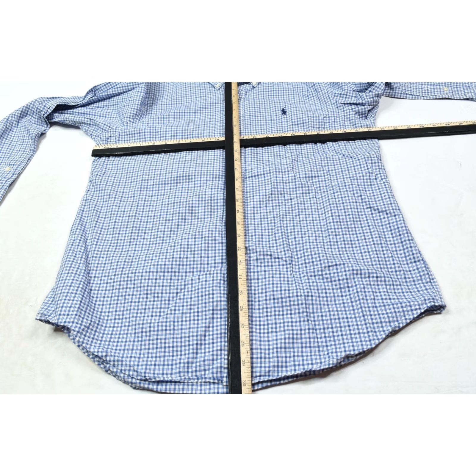 Ralph Lauren Ralph Lauren Shirt Mens Large Blue Plaid Long Sleeve Button-Down Cotton Size US L / EU 52-54 / 3 - 7 Thumbnail