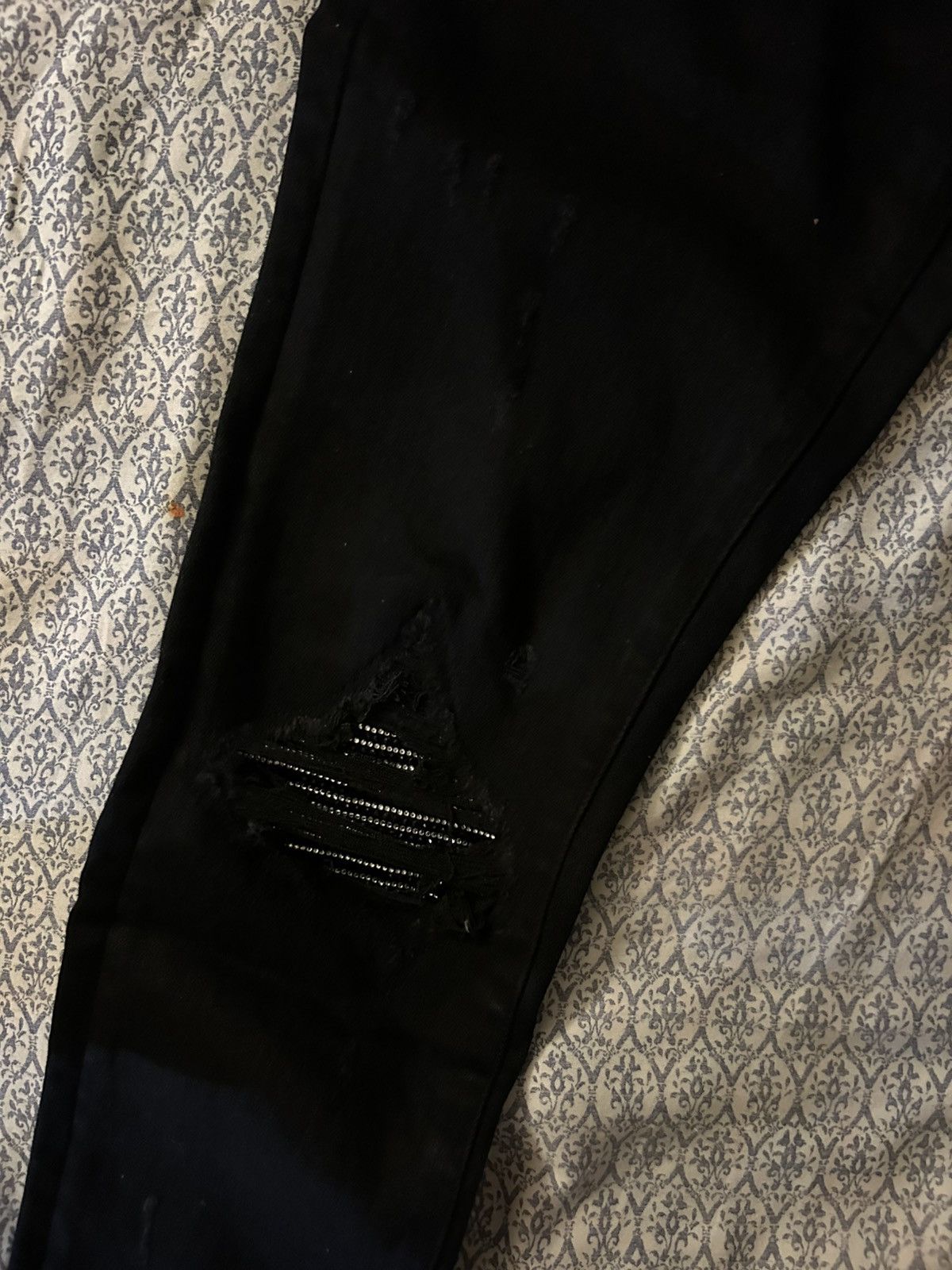 Amiri Black Crystal MX1 AMIRI Jeans Size US 31 - 3 Thumbnail