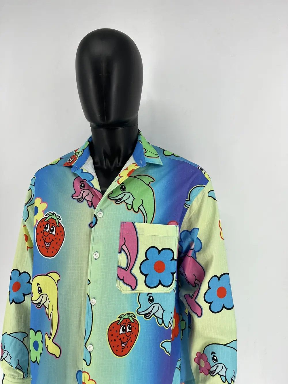 Other ASOS DESIGN Boxy Oversized Ombre Shirt With Dolphin Print Size US S / EU 44-46 / 1 - 4 Thumbnail