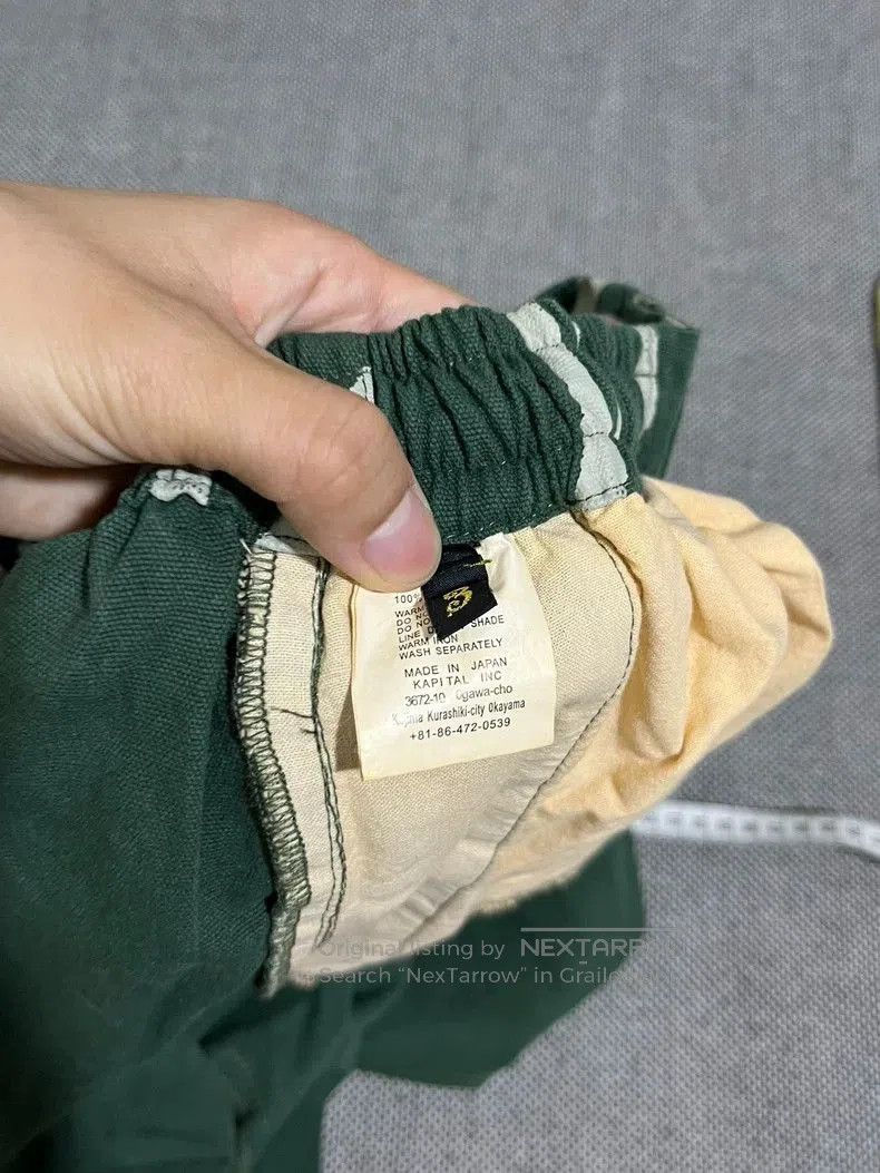 Kapital KAPITAL VINTAGE Green Striped Shorts Size US 30 / EU 46 - 6 Thumbnail