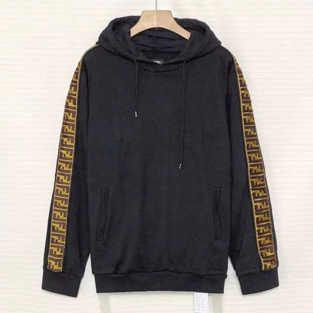 Fendi Fendi Men's FF Logo Tape Hoodie Size US L / EU 52-54 / 3 - 1 Thumbnail