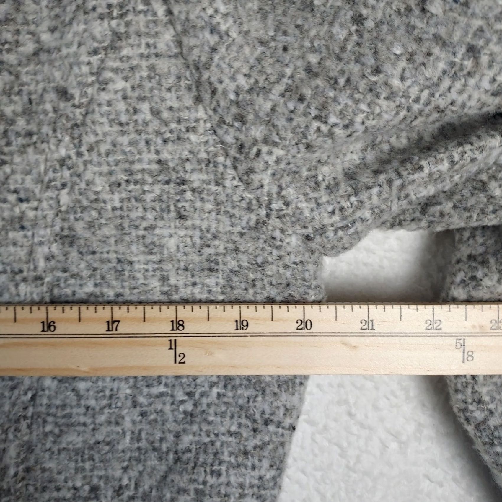 Vintage A New Day Womens Jacket Pea Coat Gray XL NWT Polyester Double Breasted Button - Casual Winter Fall Women Size XL / US 12-14 / IT 48-50 - 7 Thumbnail