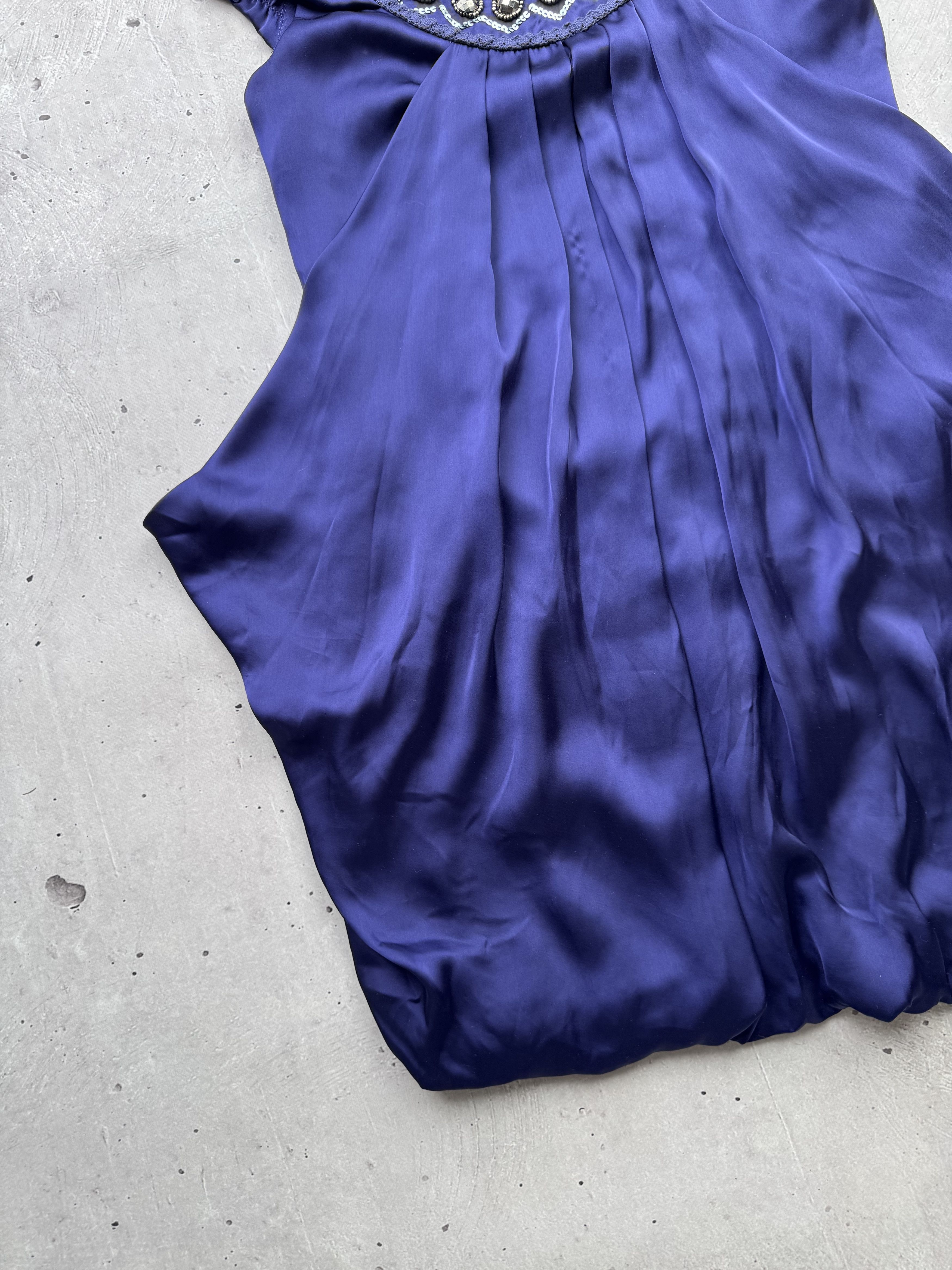 Bebe × Vintage Bebe Vintage Silk Asymmetrical Mini Dress Size M / US 6-8 / IT 42-44 - 4 Thumbnail