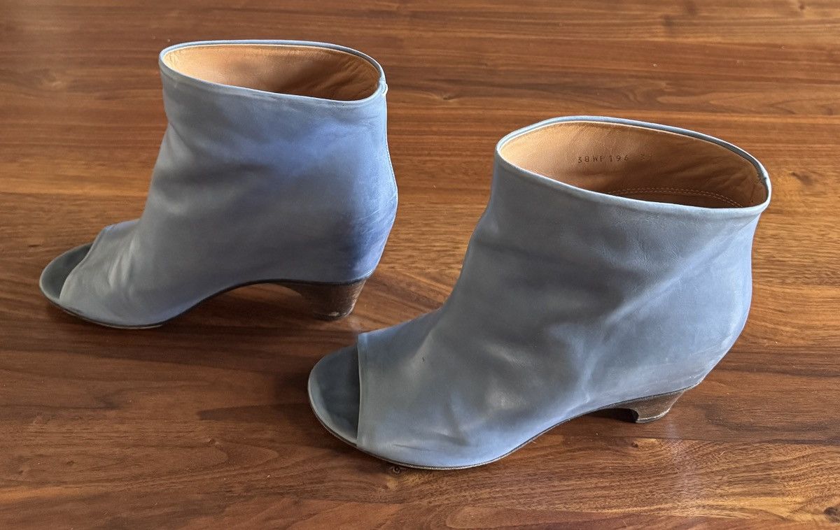 Maison Margiela Maison Margiela Cloudy Blue Leather Wedges Size US 9 / IT 39 - 3 Thumbnail