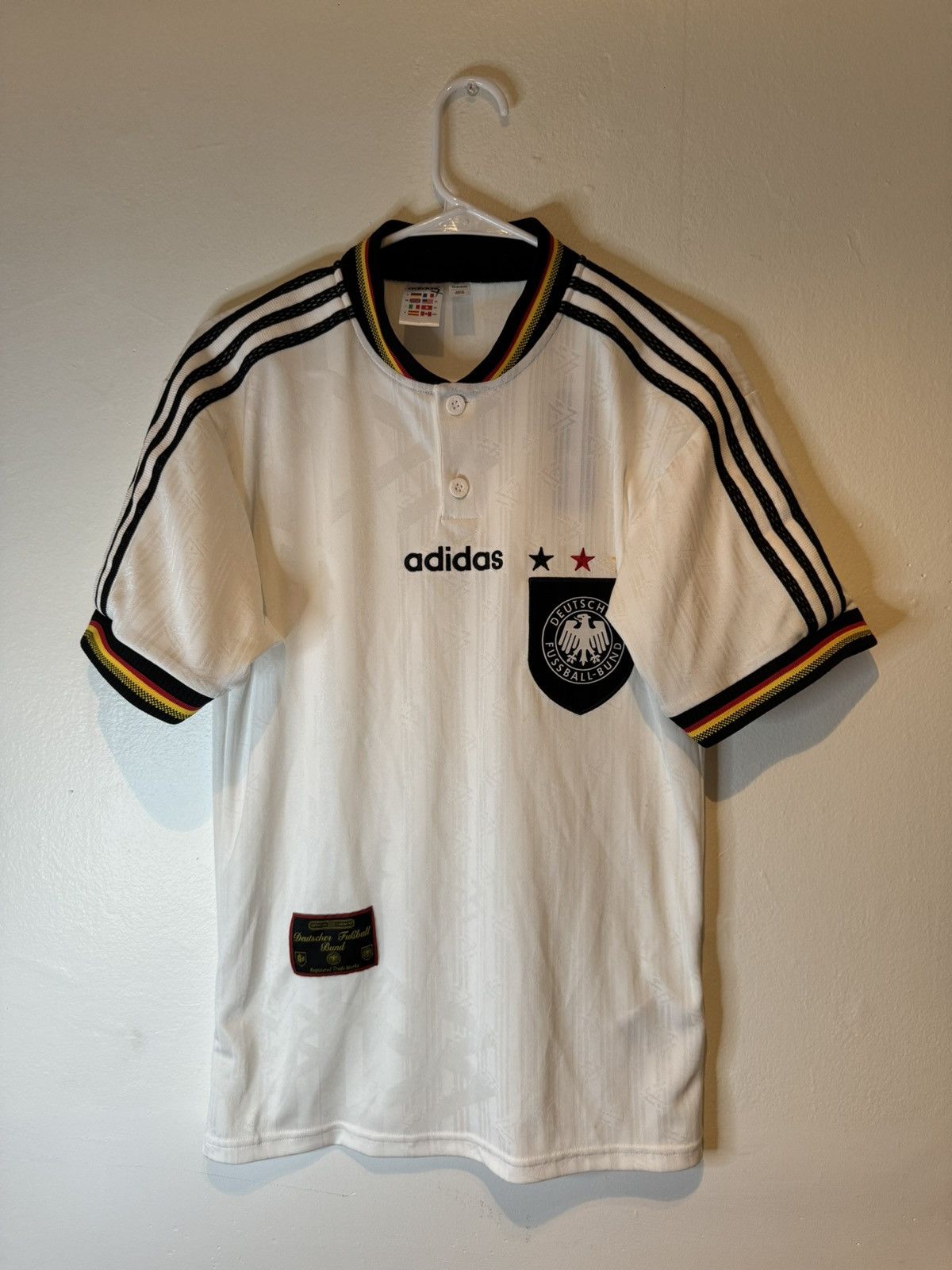 Adidas NWOT Vintage 1996 ADIDAS Germany White Soccer Jersey Size XS Size US XS / EU 42 / 0 - 1 Thumbnail