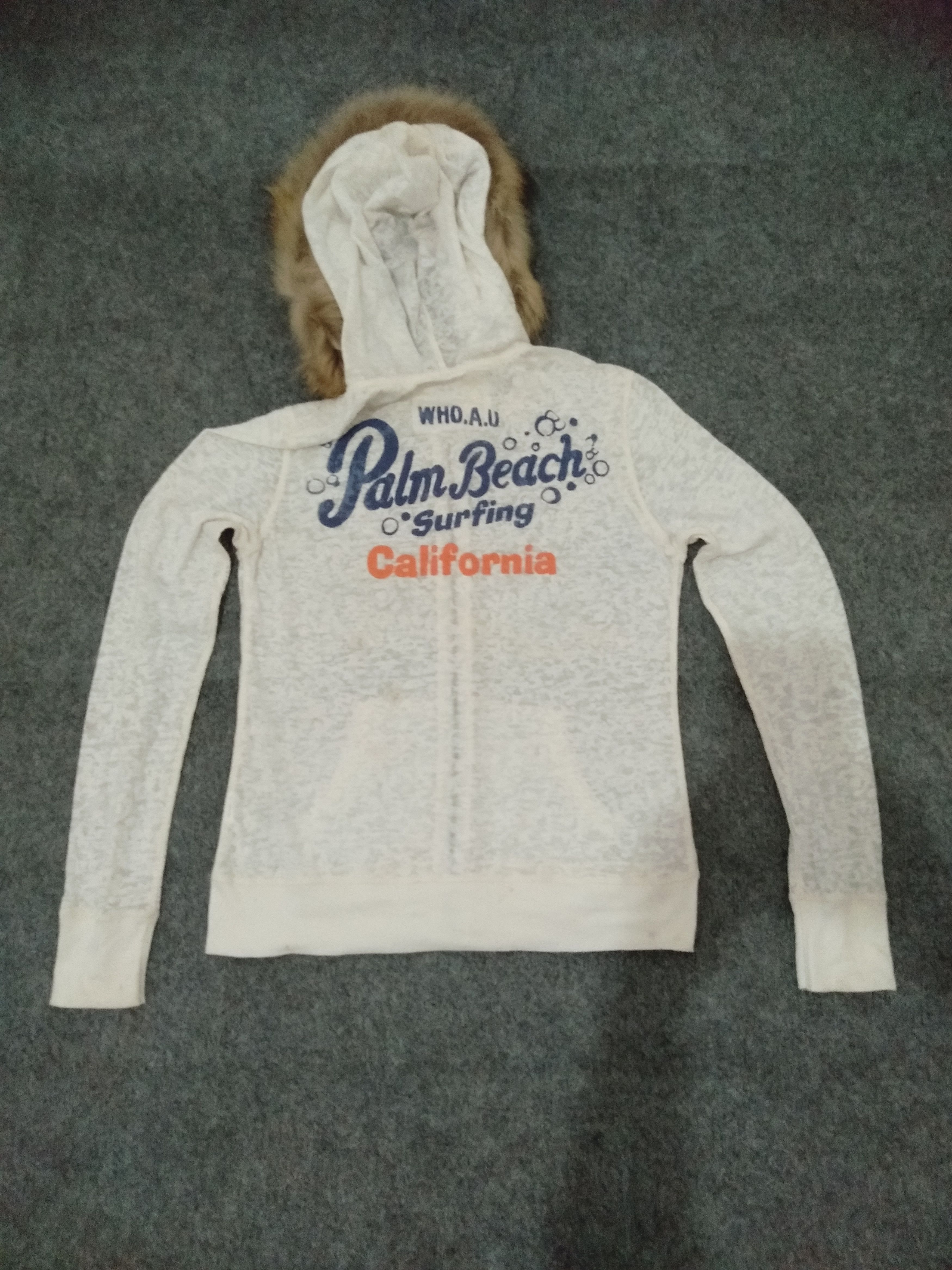 Who A.U. Who.a.u fur Hoodie palm beach vintage Lgb style Size US M / EU 48-50 / 2 - 2 Thumbnail