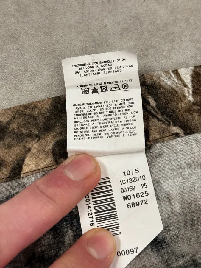 Roberto Cavalli AW2010 Cavalli Handpaint Bleached Brown & Beige Shirt Size US M / EU 48-50 / 2 - 12 Thumbnail