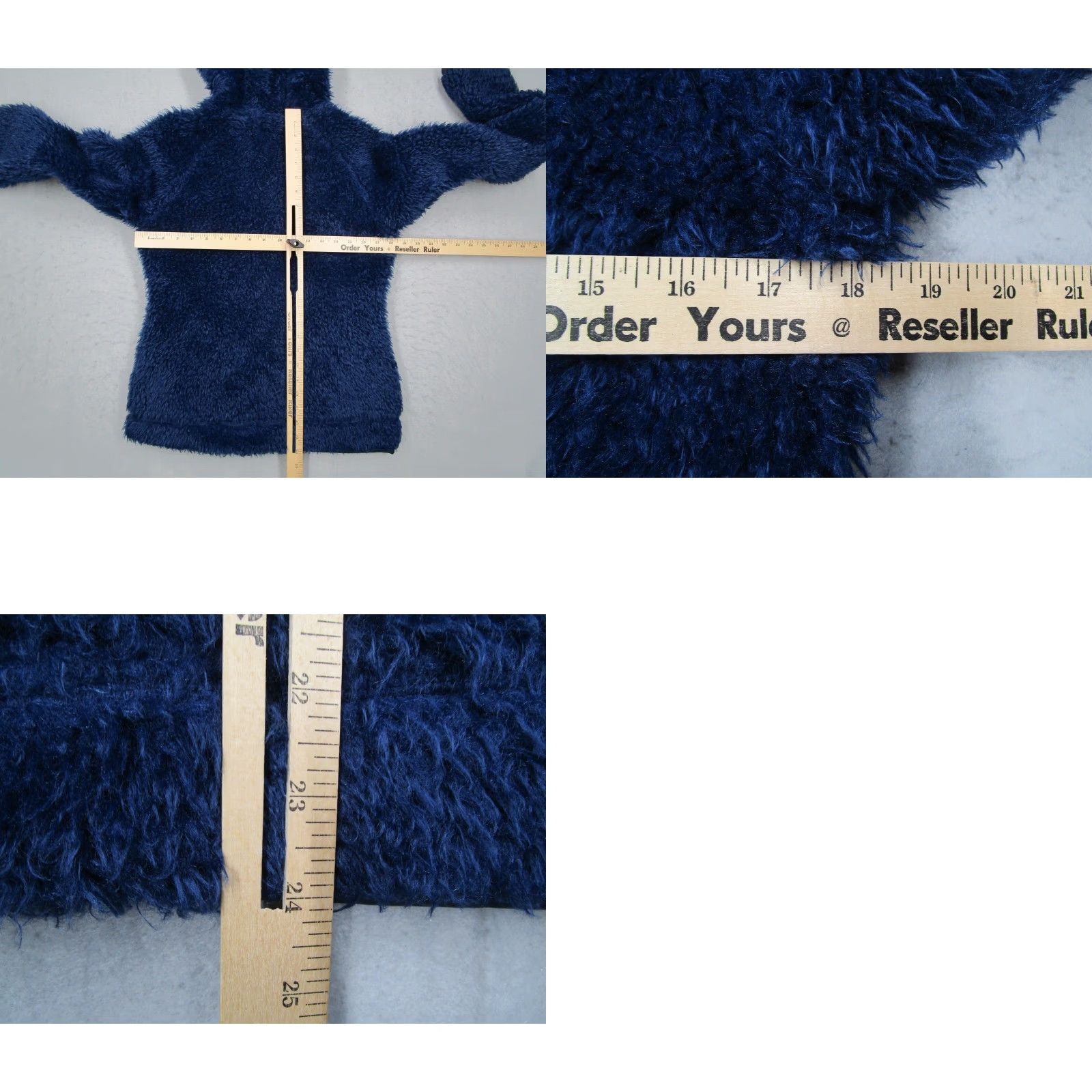 Vintage Equiline Jacket Womens Small Blue Silene Faux Fur Full Zip Hooded Equestrian Size S / US 4 / IT 40 - 8 Thumbnail