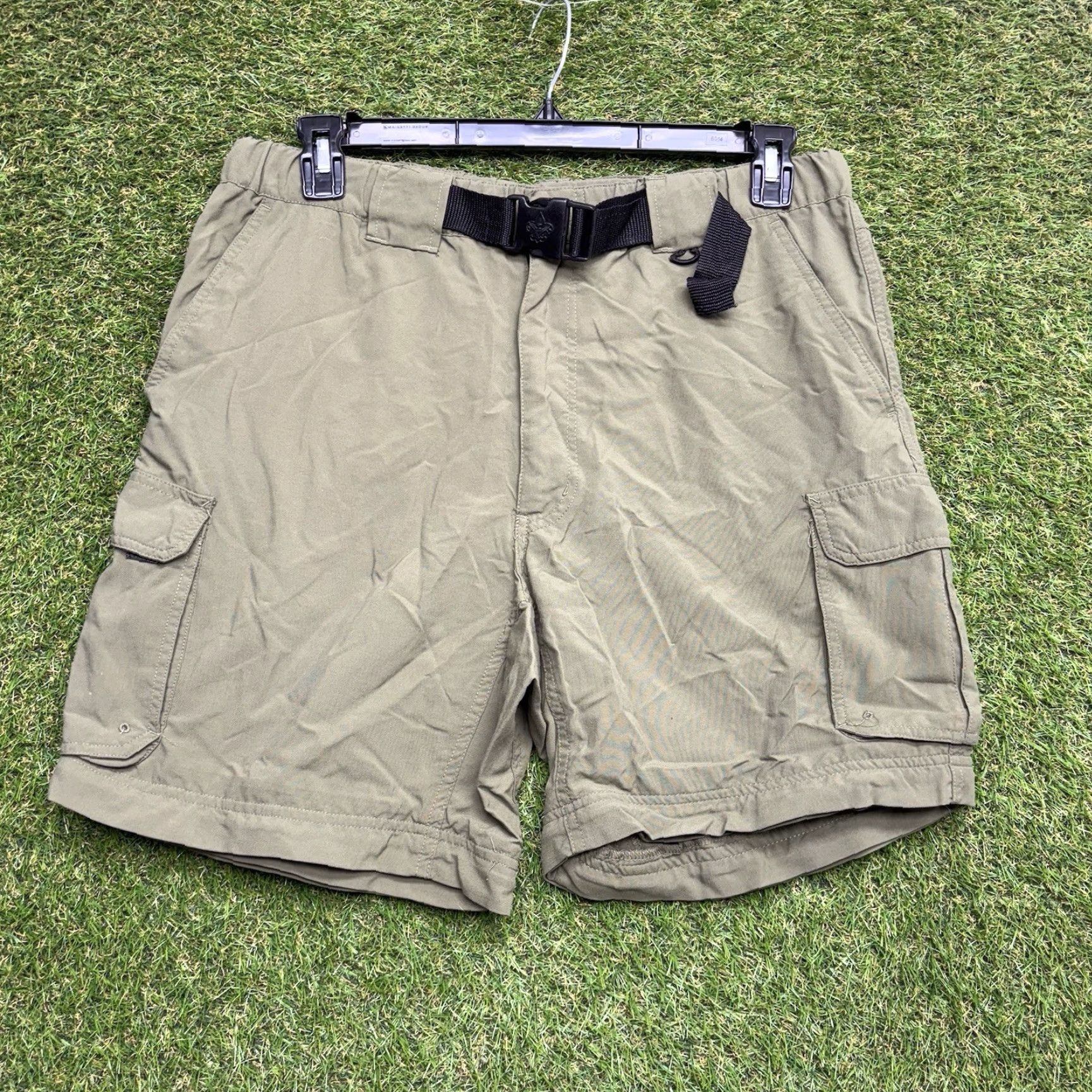 Vintage VINTAGE Boy Scouts of America Cargo Shorts Mens M Nylon Polyester Elastane Green 5.11 Tactical, Boy Pockets Zip Inseam 6" Regular Size US 31 - 2 Thumbnail
