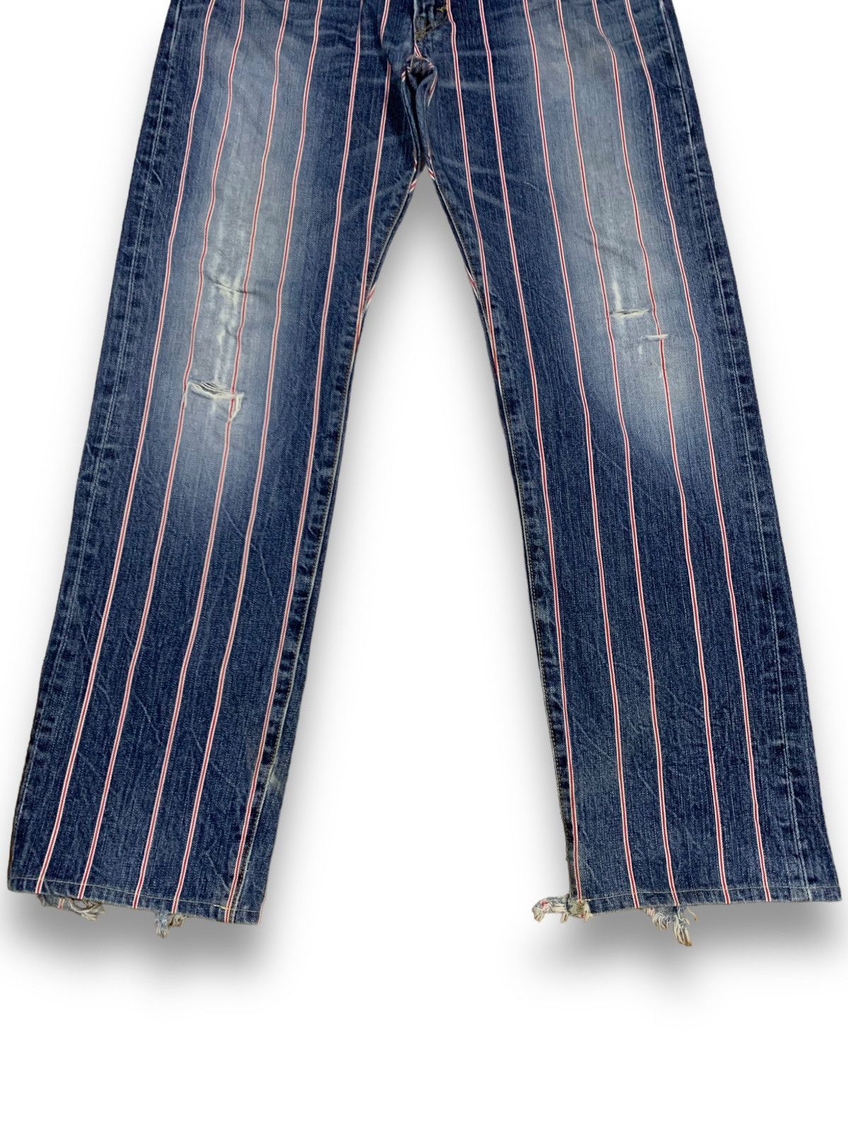 Edwin Vintage Edwin 13Oz Grand Blue Full Selvedge Loose Fit Jeans Size US 31 - 10 Thumbnail