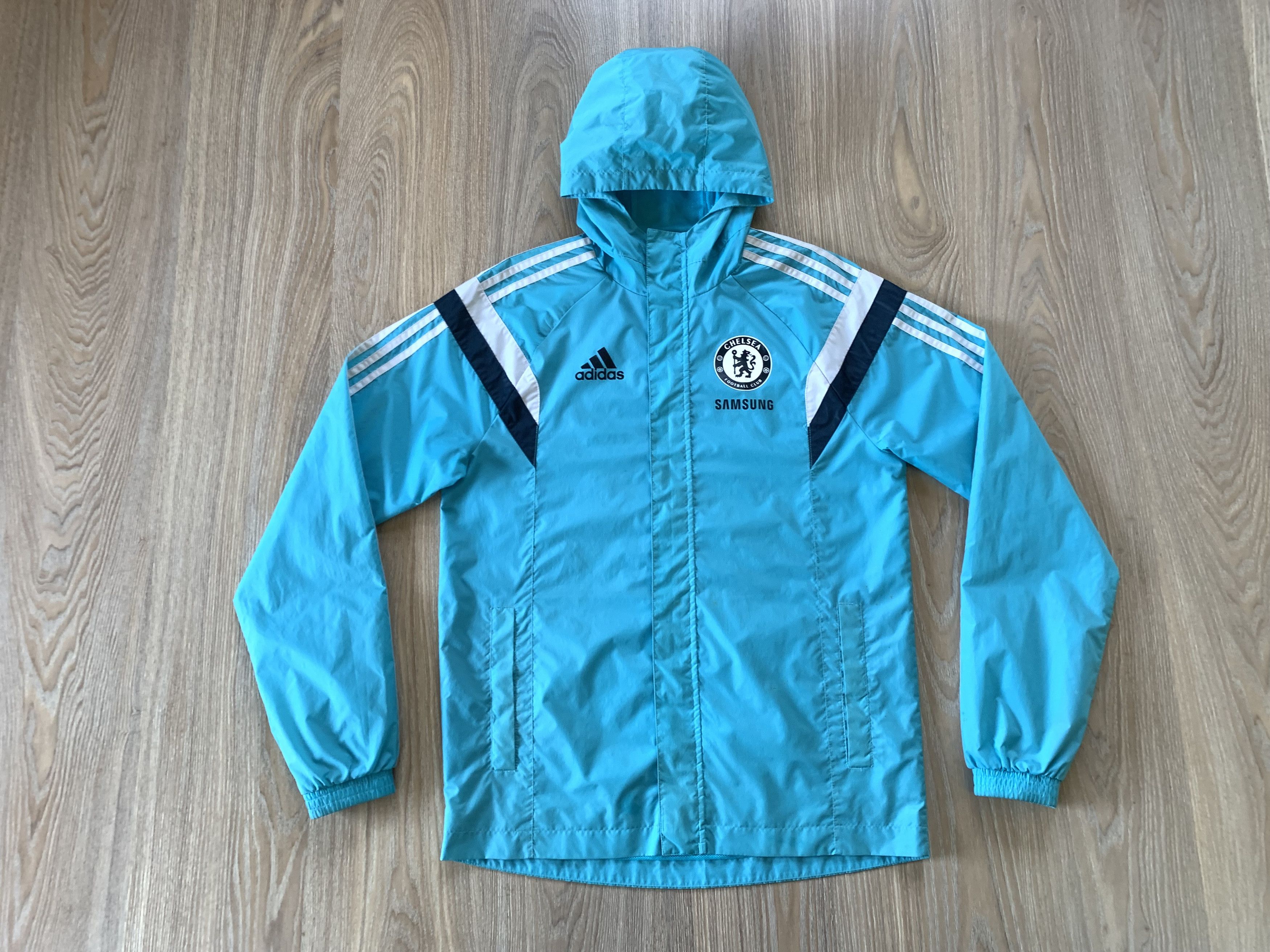 Adidas × Chelsea Soccer Vintage Adidas Chelsea Soccer Light Jacket 2014 Size US S / EU 44-46 / 1 - 2 Thumbnail