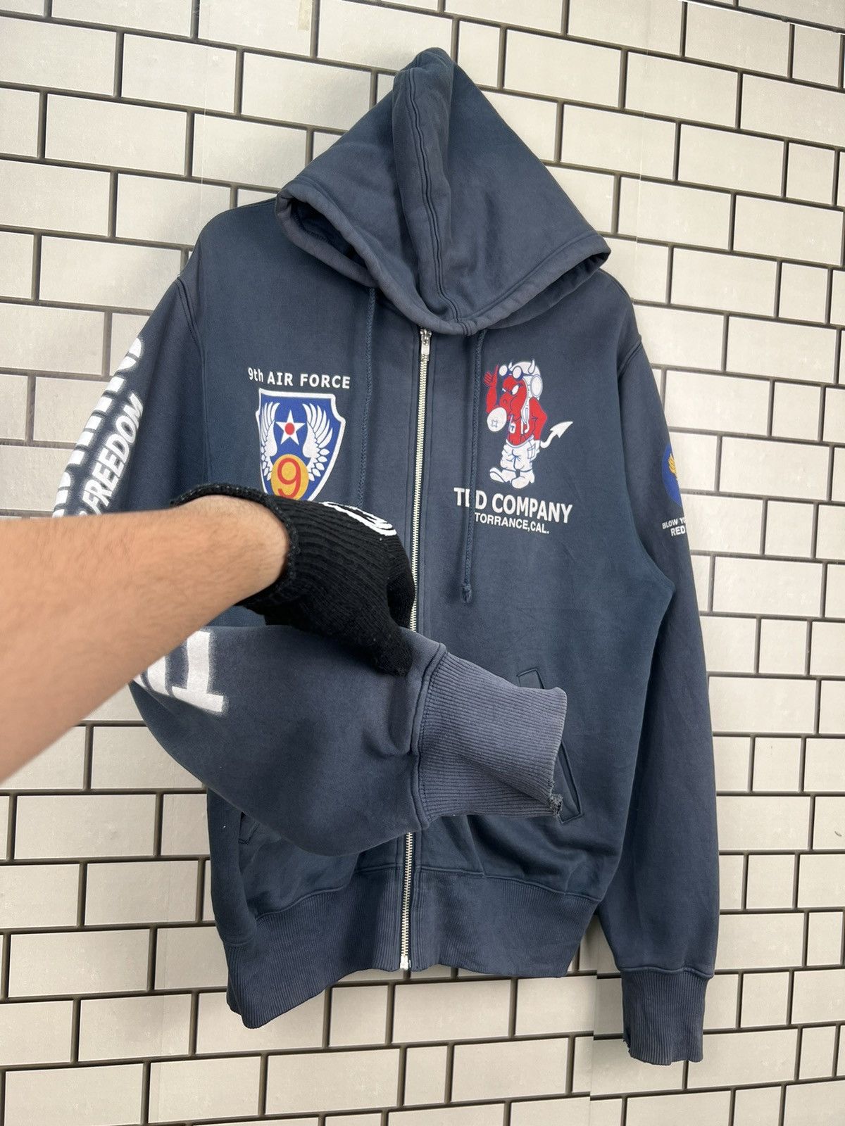 Tedman × Vintage Vintage Ted Company Tedman’s U.S Air Force Hoodie Size US L / EU 52-54 / 3 - 4 Thumbnail