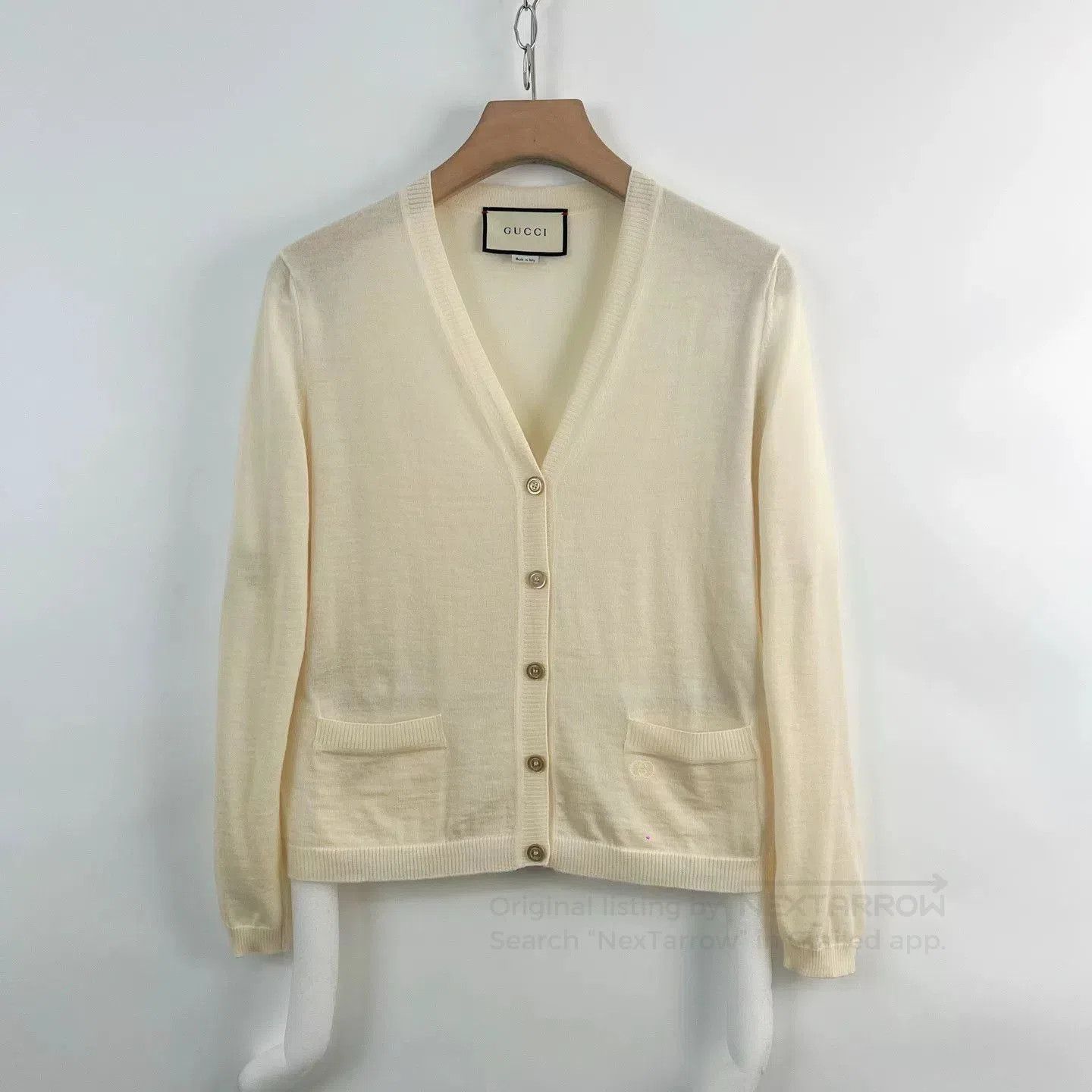 Gucci Gucci V-neck Knit Cardigan S. Size S / US 4 / IT 40 - 1 Thumbnail