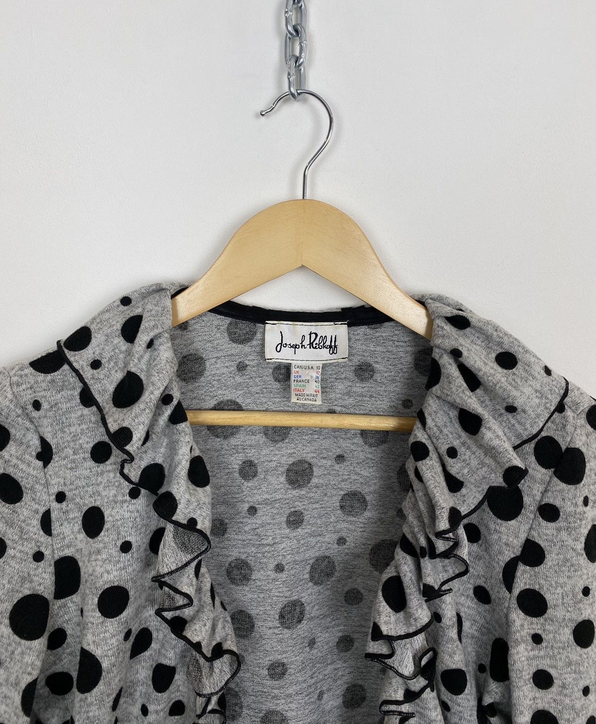 Designer × Joseph Ribkoff Vintage Joseph Ribkoff Polka Dot Open Jacket Women’s Size L / US 10 / IT 46 - 2 Thumbnail