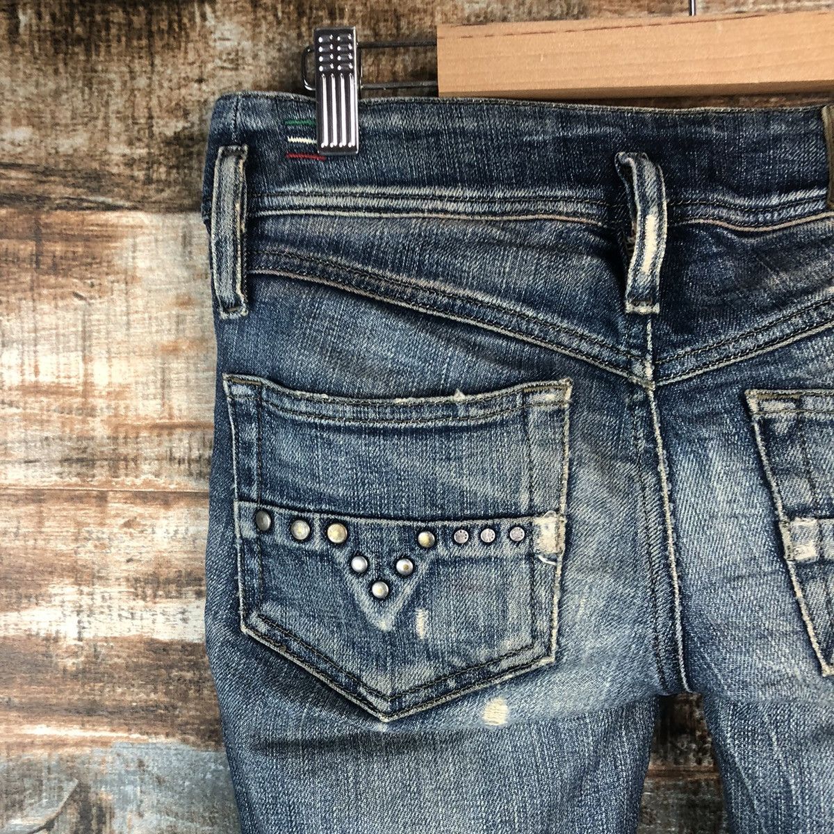 Diesel Diesel italy Black Distressed ripped Denim Pants #A2117 Size 27" / US 4 / IT 40 - 20 Thumbnail