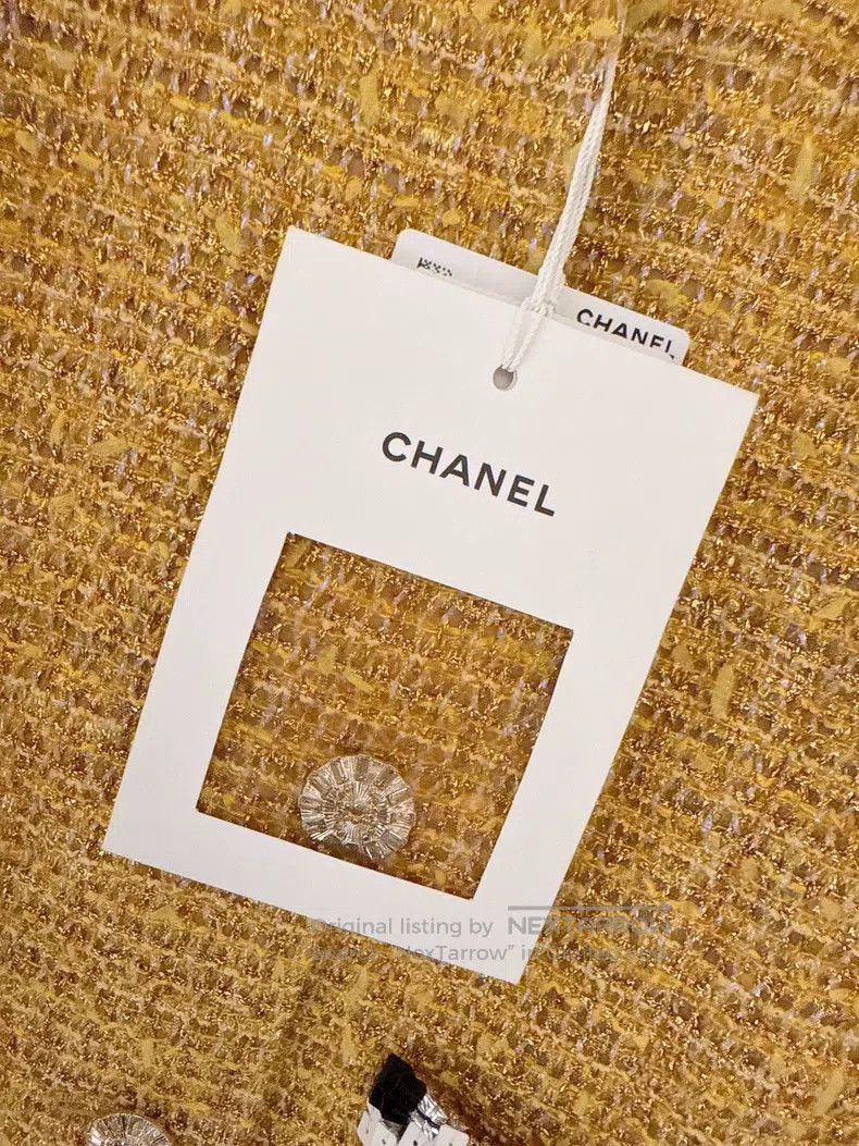 Chanel Chanel 24C early spring vacation golden glitter tweed jack Size XS / US 0-2 / IT 36-38 - 8 Thumbnail