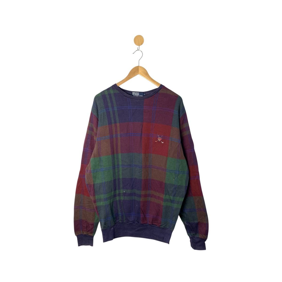 Polo Ralph Lauren 90s Polo Ralph Laurent Vintage Sweatshirt Size US L / EU 52-54 / 3 - 1 Thumbnail