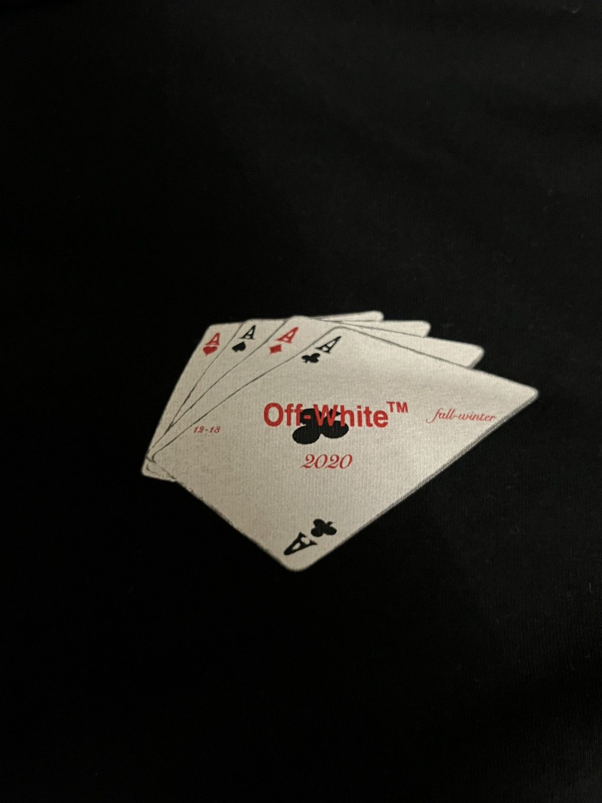Off-White Off-White Black Diagonal Cards T-Shirt Size US L / EU 52-54 / 3 - 4 Thumbnail