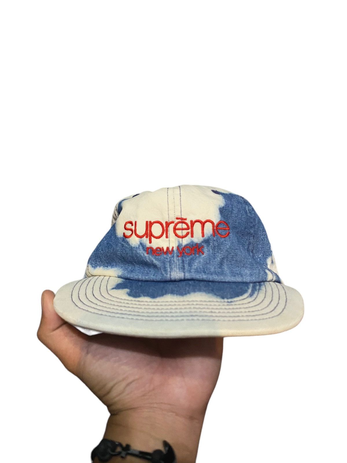 Supreme 💥BINDING OFFER 💥 5 Panel Cap Supreme bleached