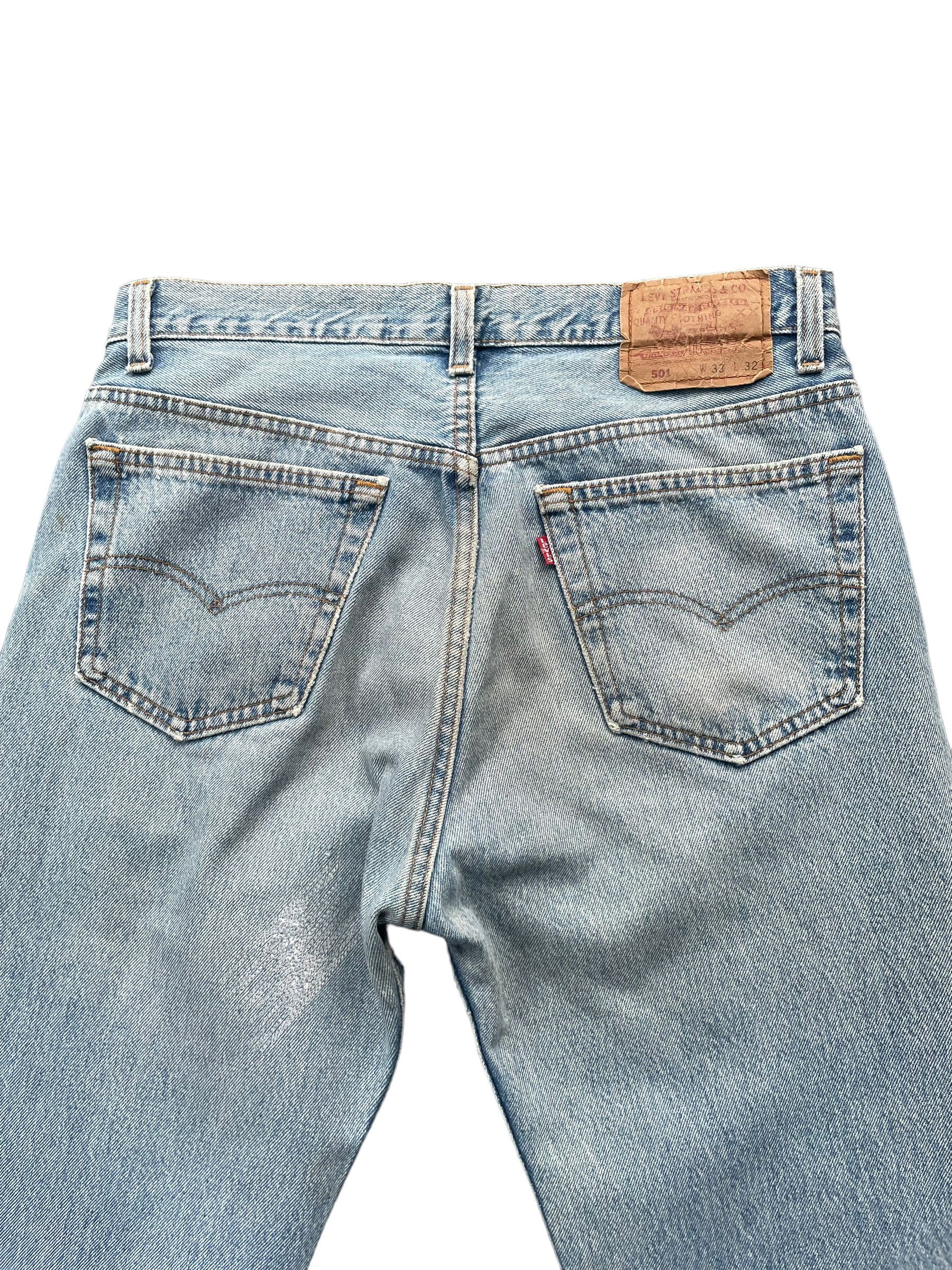 Levi's Vintage 1992 Levis 501 e USA Faded Distresed Size US 32 / EU 48 - 4 Thumbnail