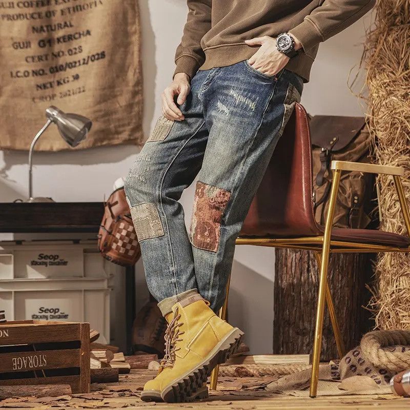 Japanese Brand Retro loose high street ripped jeans Size US 32 / EU 48 - 2 Thumbnail