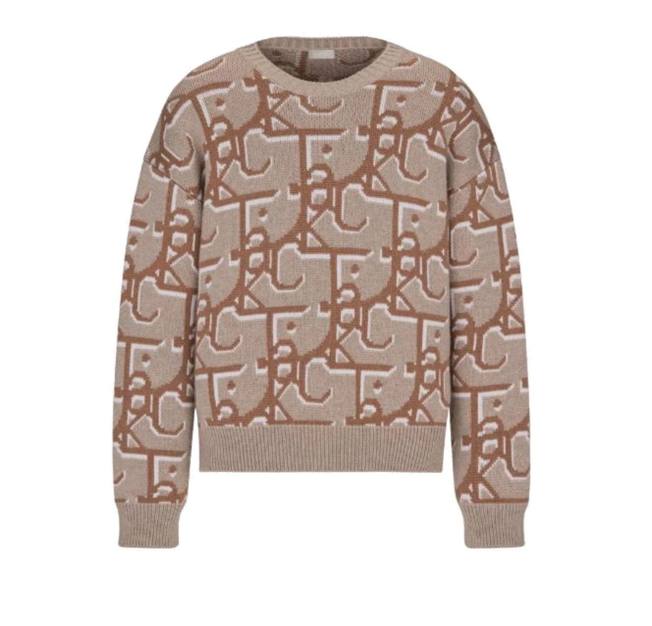 image of Dior O1Bcso1Str0324 Sweaters In Beige, Men's (Size Medium)