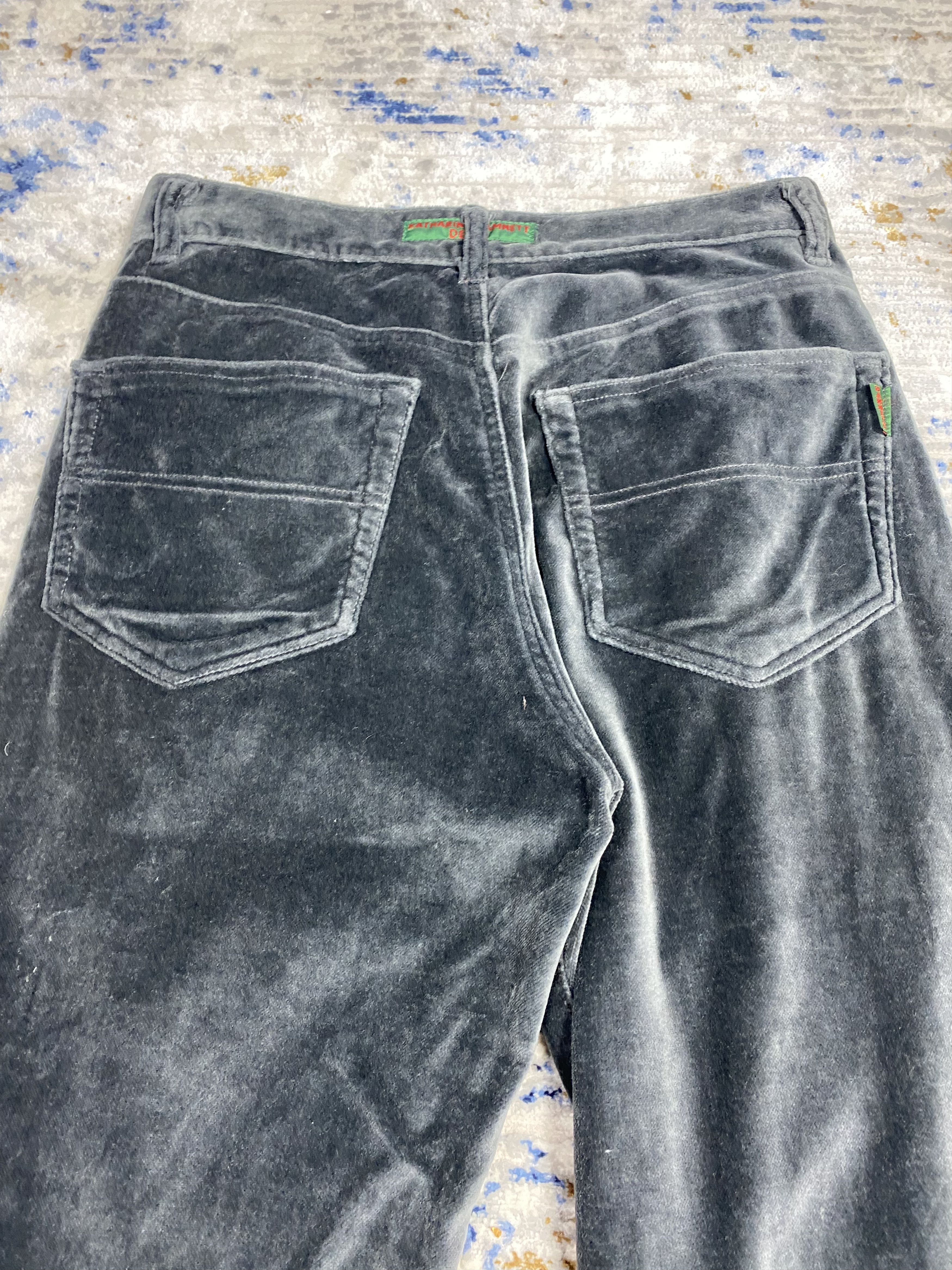Katharine Hamnett London × Seditionaries KATHARINE HAMNETT VELVET STACKED PANTS Size US 30 / EU 46 - 9 Thumbnail