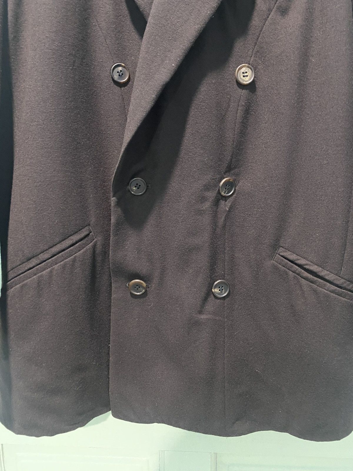 Issey Miyake Archive 80’s Issey Miyake Double Breasted Coat Wool Jacket Size US XL / EU 56 / 4 - 9 Thumbnail