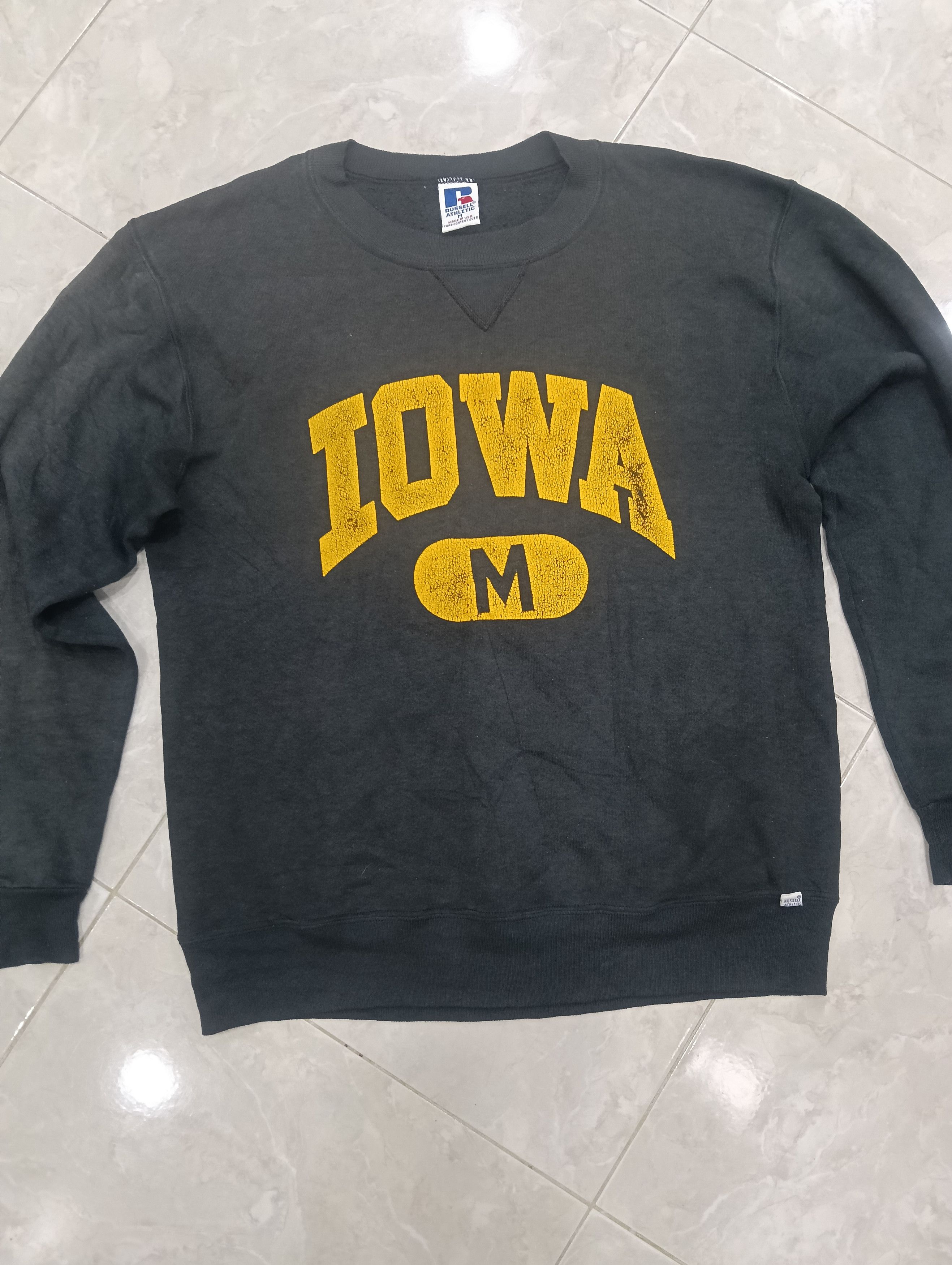 Russell Athletic Vintage 80s University Of Iowa Crewneck Size US M / EU 48-50 / 2 - 2 Thumbnail