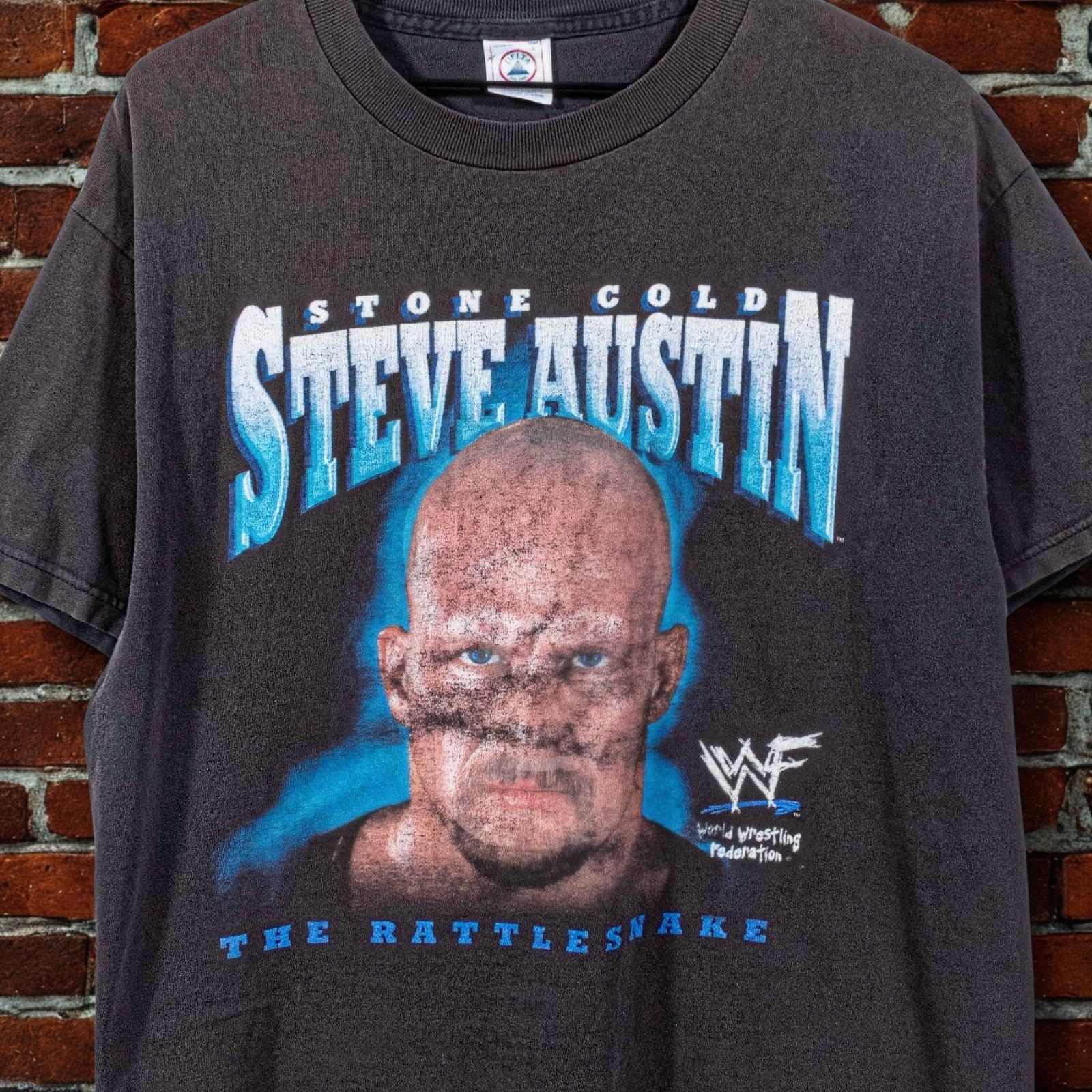 WWF Stone Cold Steve Austin WWF Shirt The Rattlesnake WWE Sz L Size US L / EU 52-54 / 3 - 2 Thumbnail