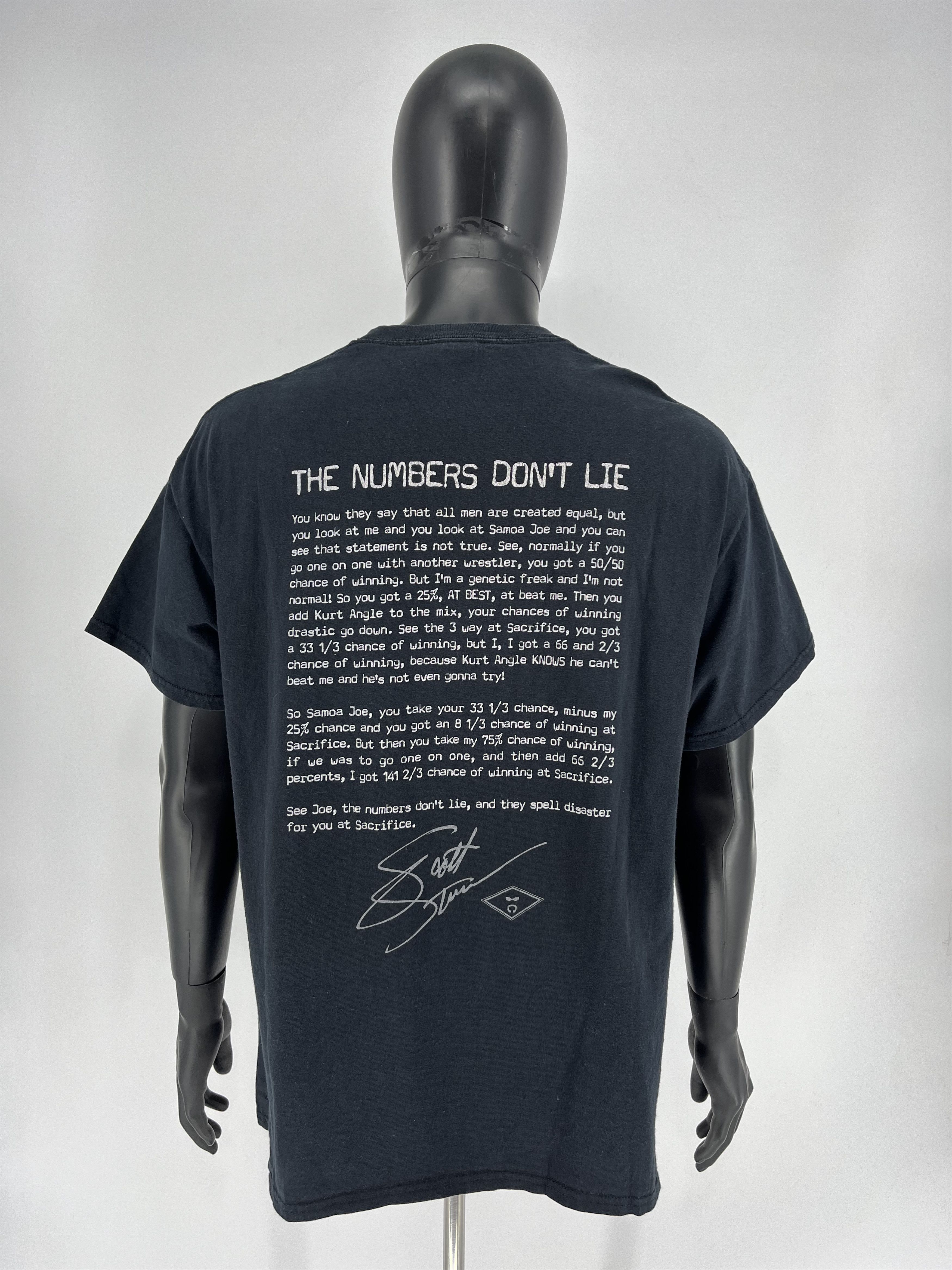 Vintage Scott Steiner TShirt SCOTT STEINER Einsteiner - The Numbers Size US XL / EU 56 / 4 - 7 Thumbnail