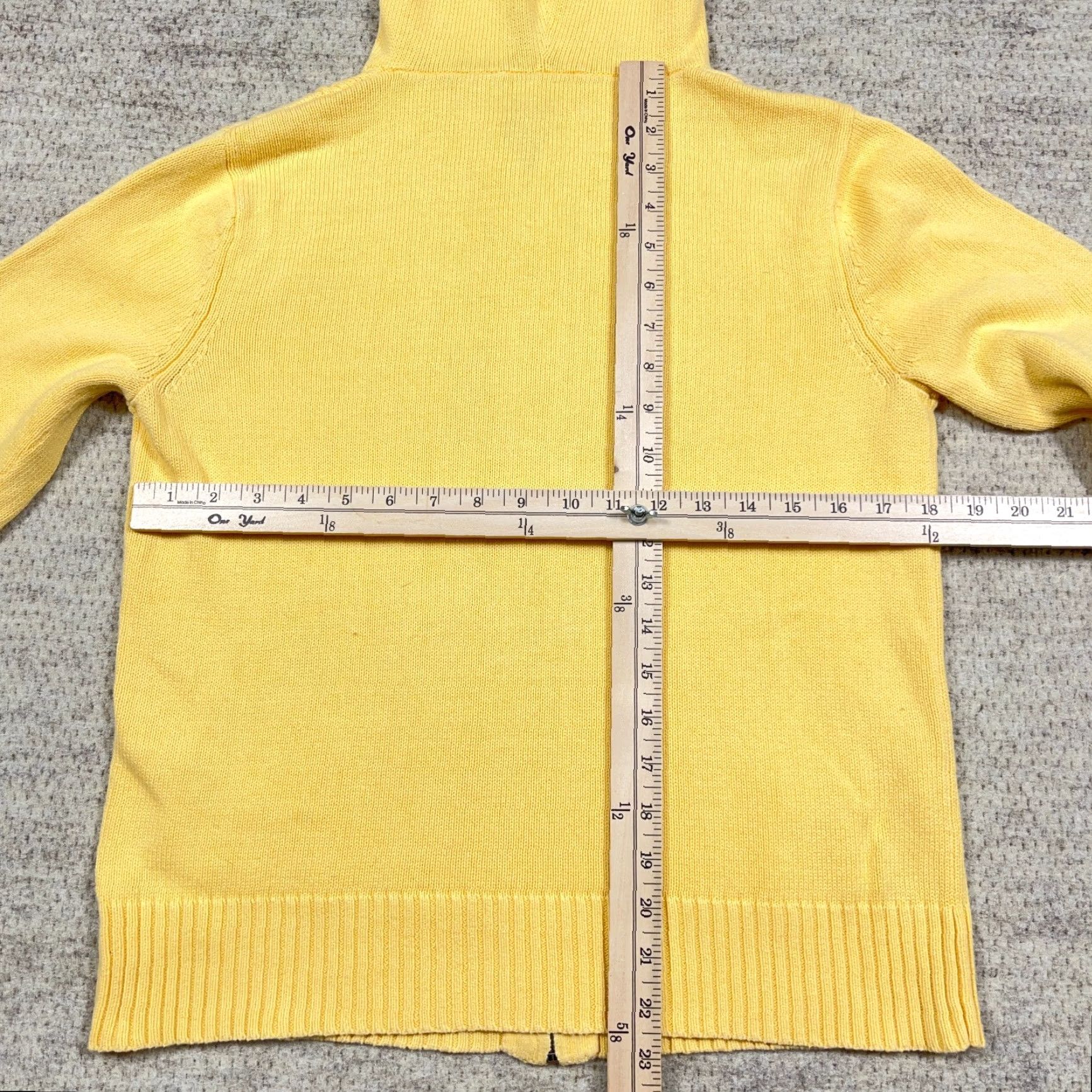 Vintage VINTAGE Duck Head Sweater Shirt Womens Small Yellow Full Zip Hoodie Size L / US 10 / IT 46 - 6 Thumbnail