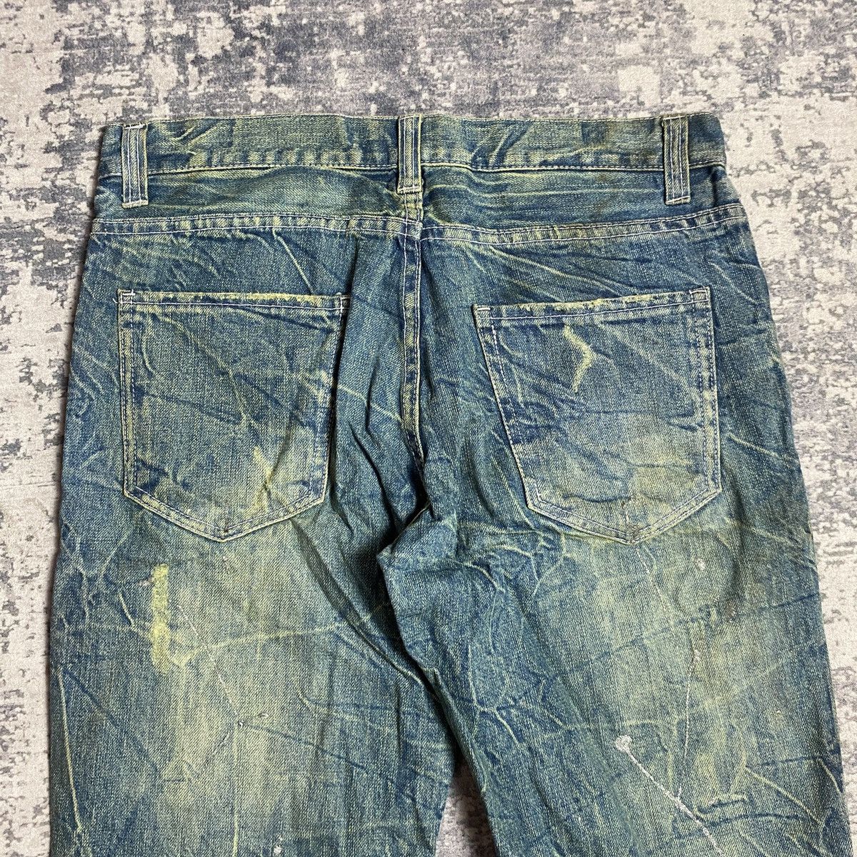 Tornado Mart Vintage Nylaus Raw Faded Splatter Flared Size US 32 / EU 48 - 6 Thumbnail