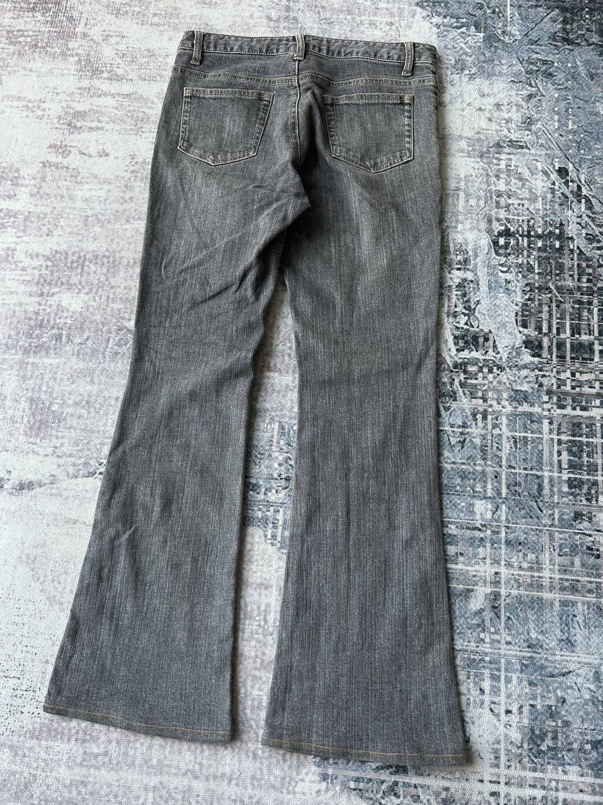 Japanese Brand Y2k Embroidery Flower Flared Jeans Size US 30 / EU 46 - 8 Thumbnail