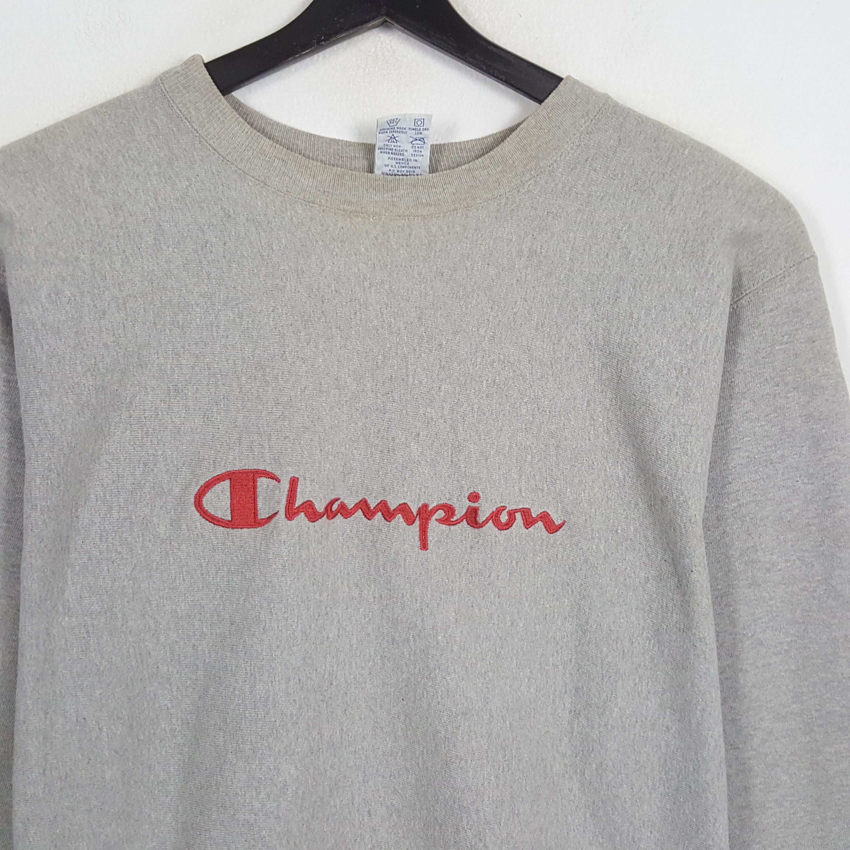 Champion × Vintage CHAMPION Center Spellout Design Streetwear Sweatshirt Size US L / EU 52-54 / 3 - 2 Thumbnail