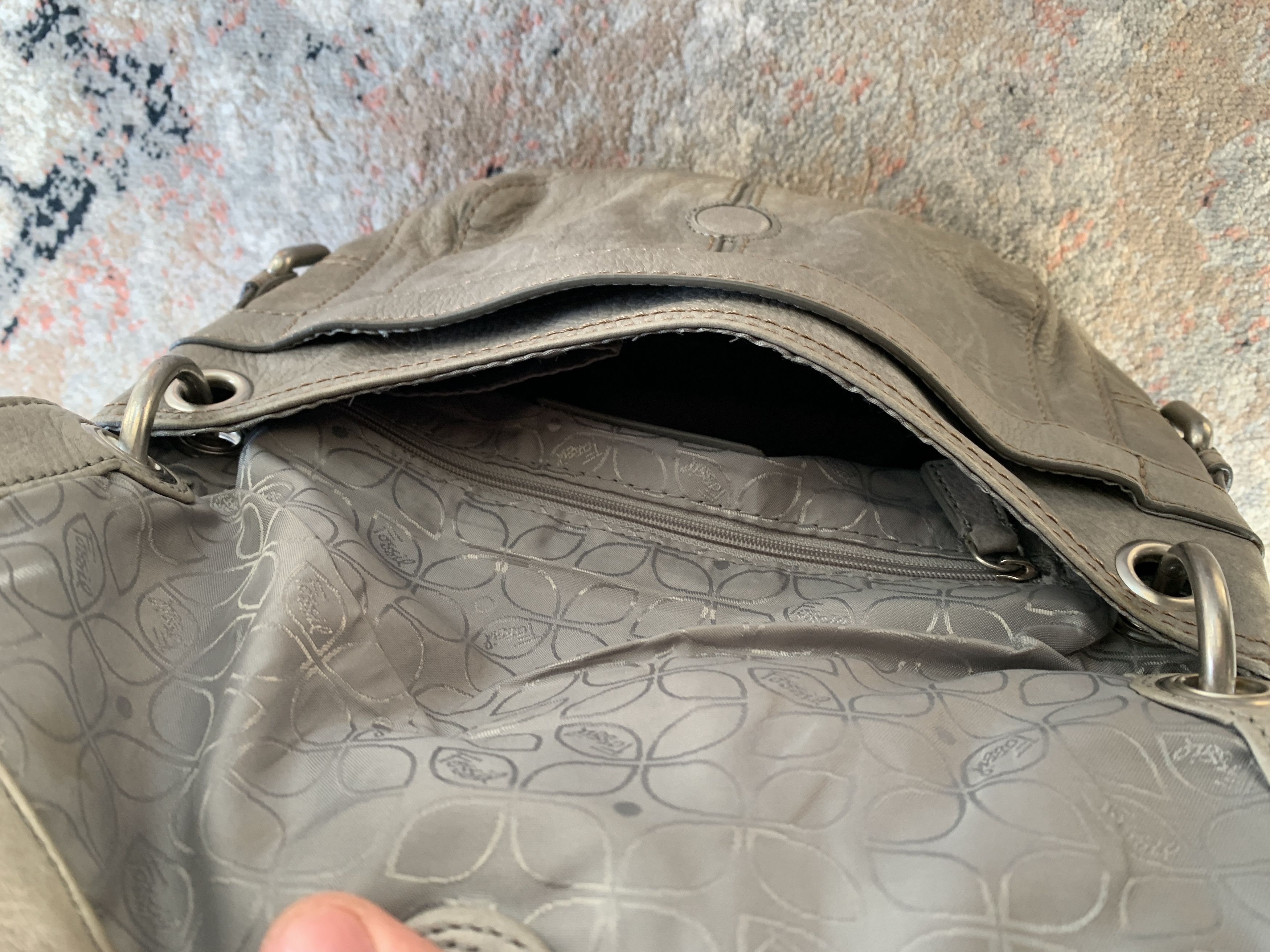 Fossil × Leather × Vintage Fossil Vintage Leather Bag Size ONE SIZE - 9 Thumbnail
